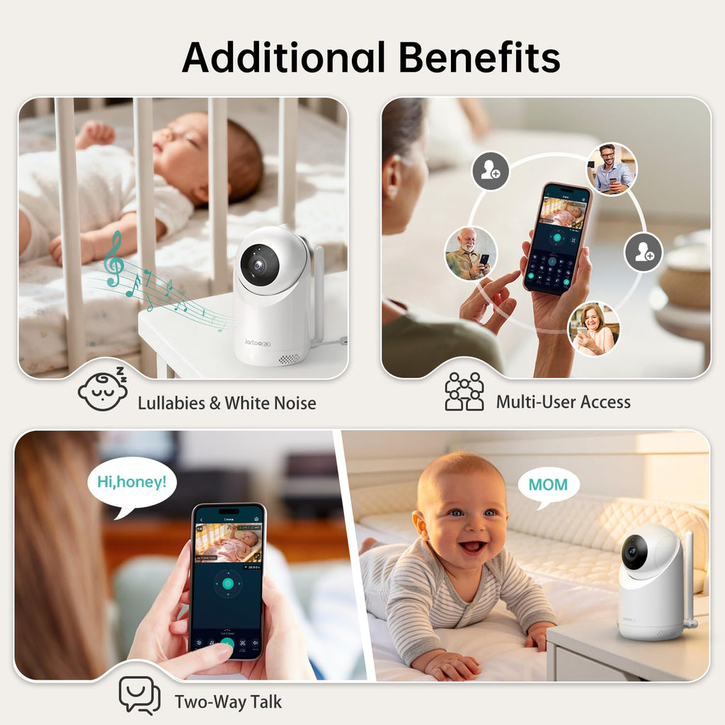 2K Indoor Pet Camera with AI Detection & Two-Way Audio
