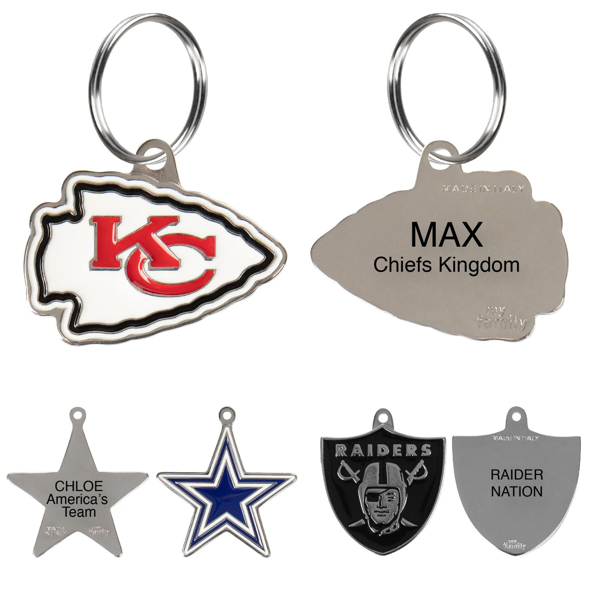Personalized Pet ID Tag with Team Logo