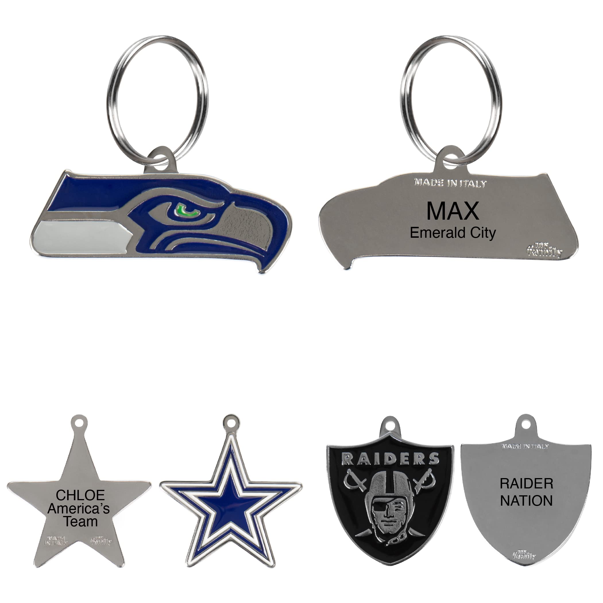 Personalized Pet ID Tag with Team Logo