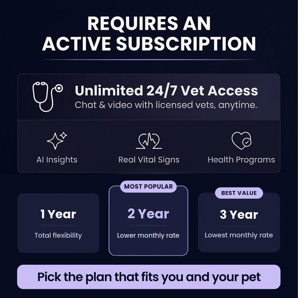Smart Dog Health Monitoring Collar with GPS & Vital Tracking