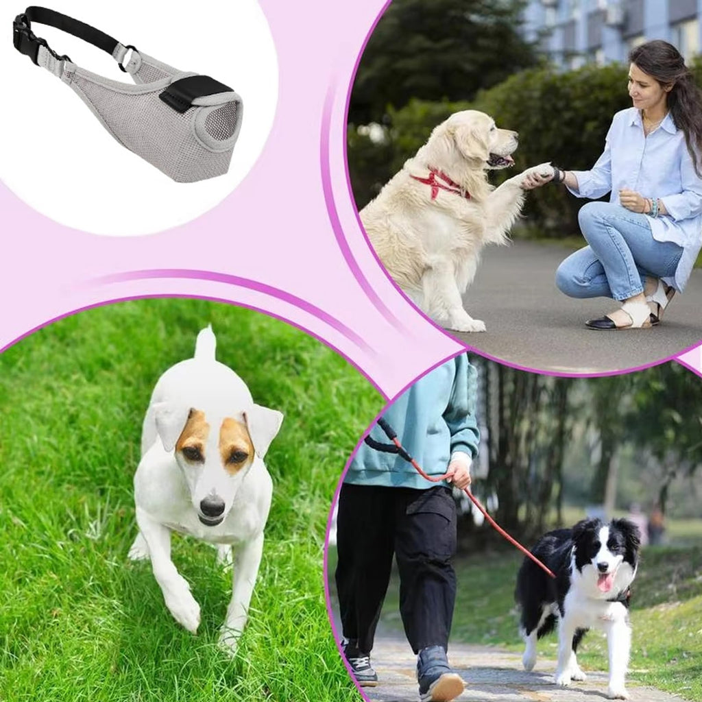 1 PC Comfortable Mesh Pet Mask Adjustable Safety Design Breathable Dog