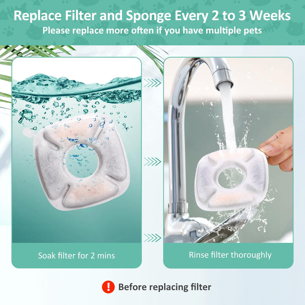 Pet Water Fountain Replacement Filters & Pre-Filters