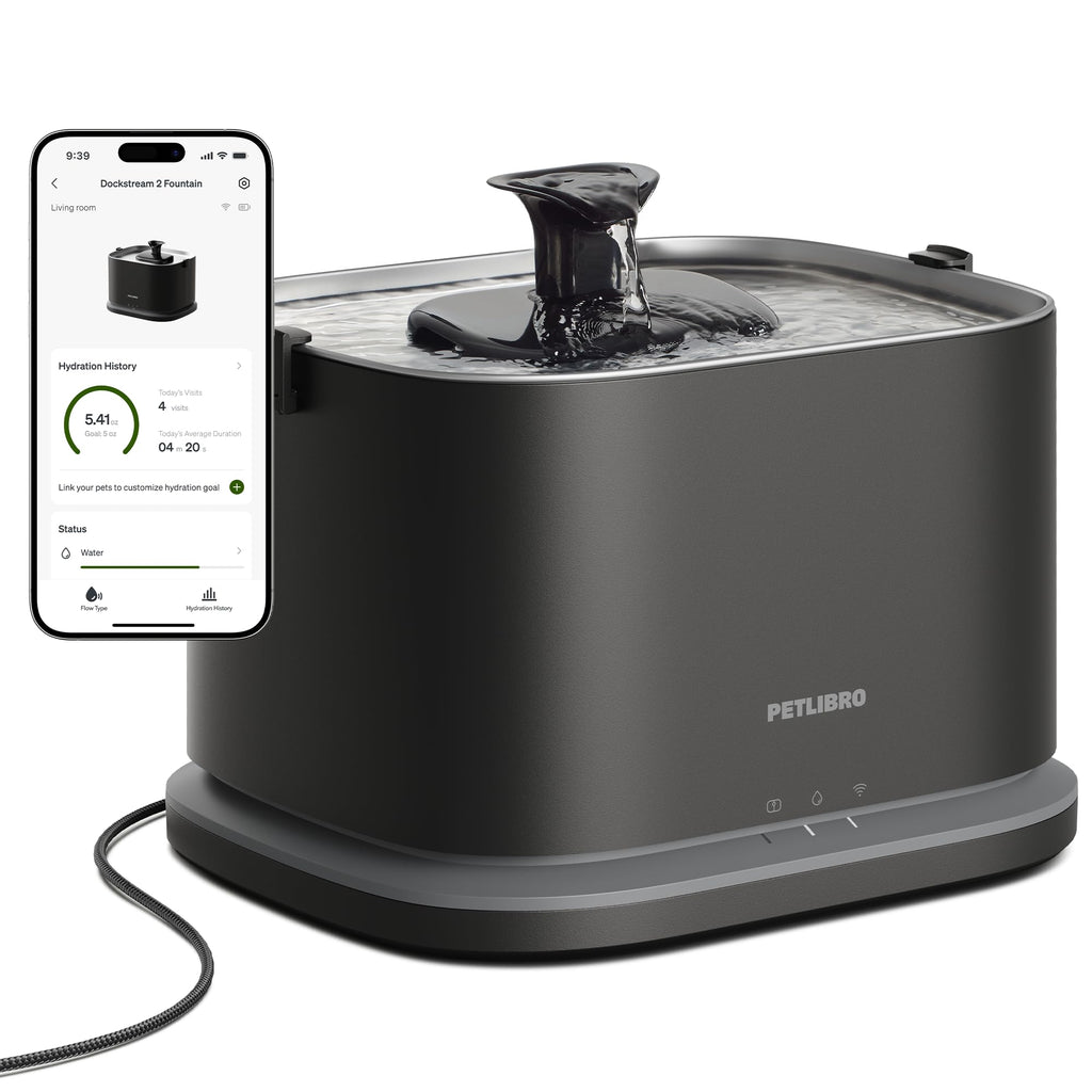 Smart 3L Stainless Steel Pet Water Fountain with App Monitoring