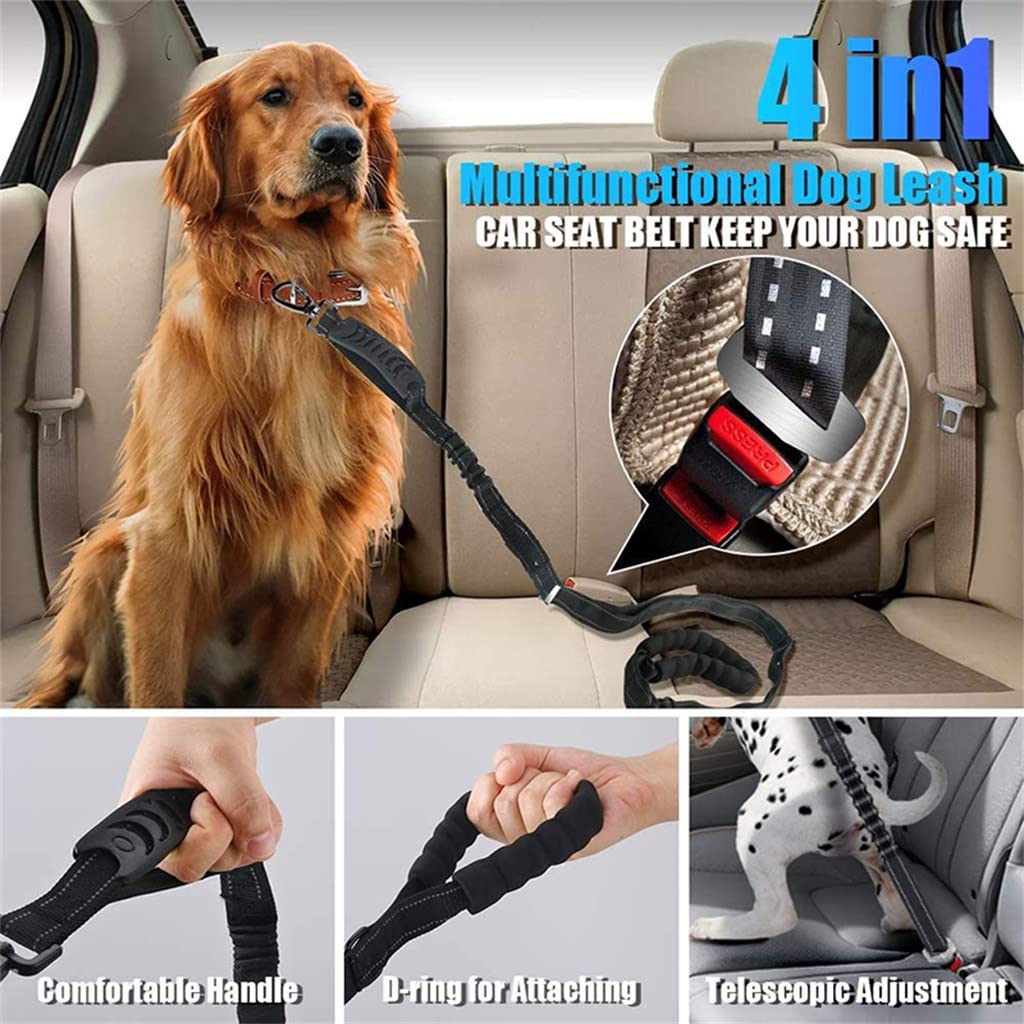 4-in-1 Reflective Shock-Absorbing Dog Leash