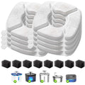 Pet Water Fountain Replacement Filters with Pre-Filter Sponges