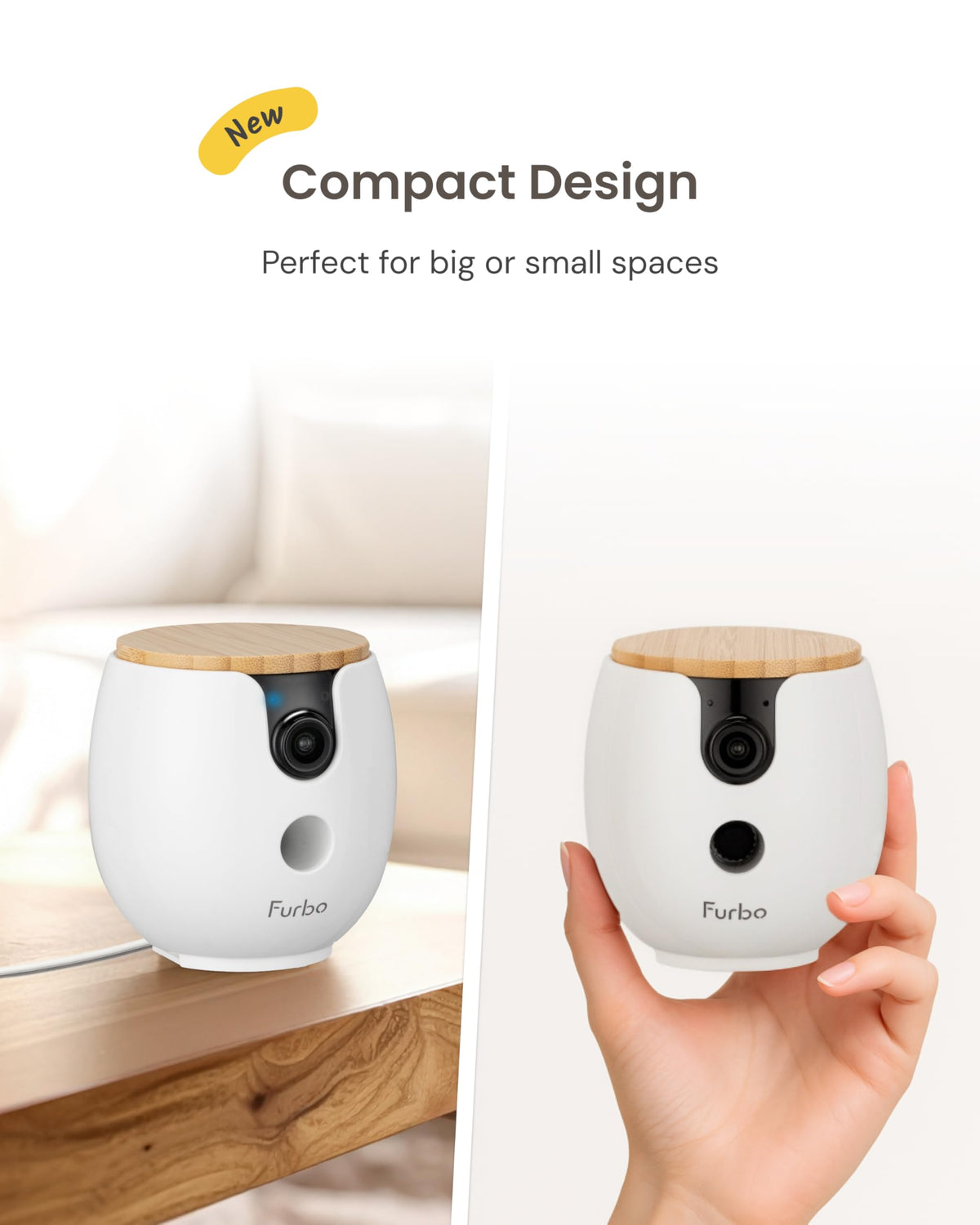 360° 2K Pet Camera with Treat Dispenser & Two-Way Audio