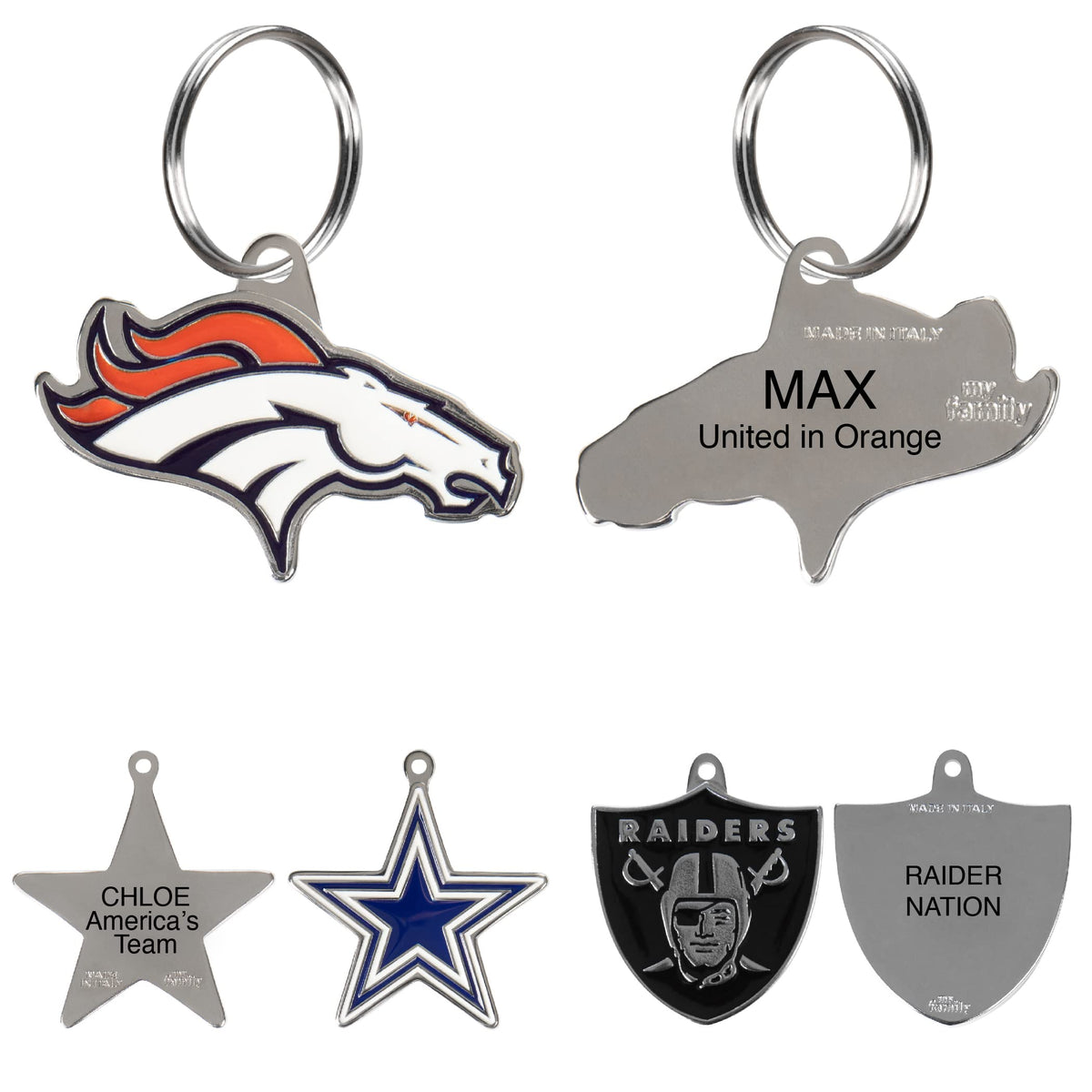 Personalized Pet ID Tag with Team Logo