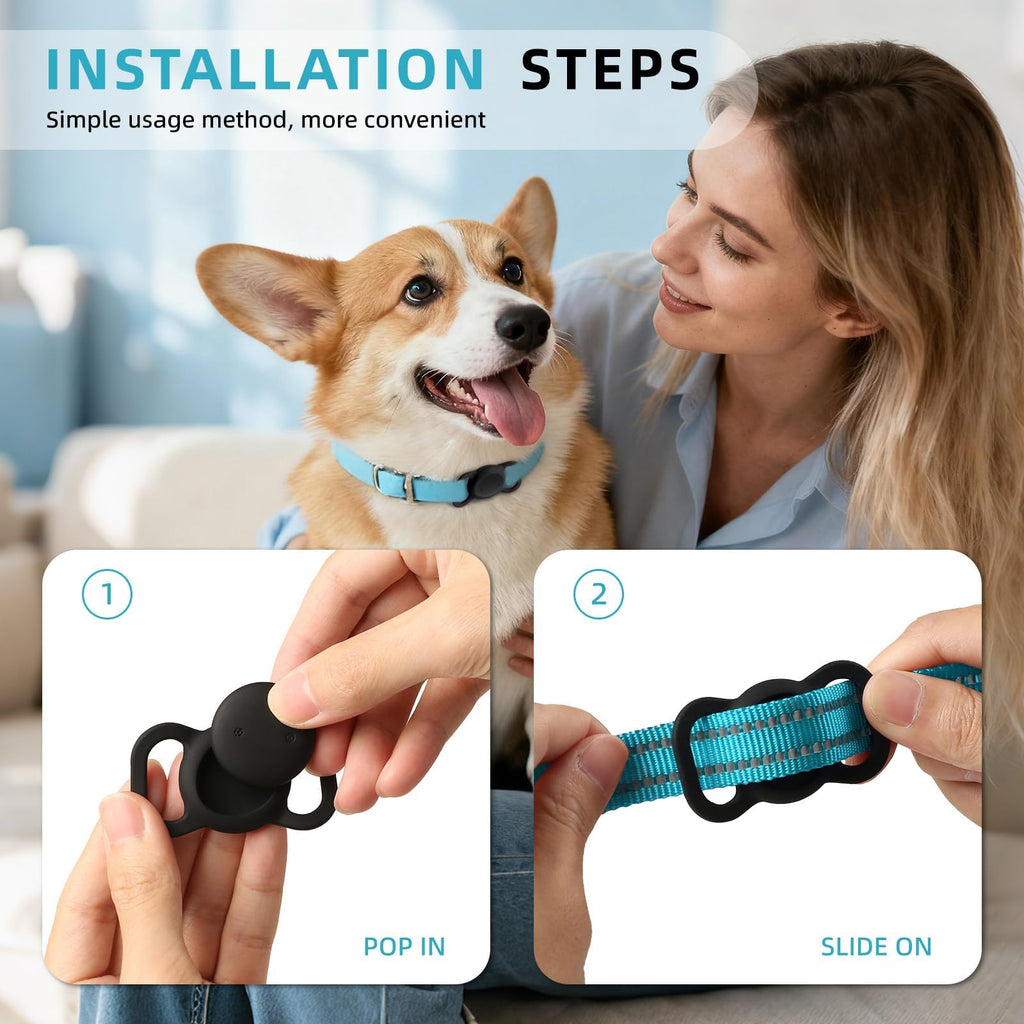 Subscription-Free GPS Tracking Collar 2-Pack