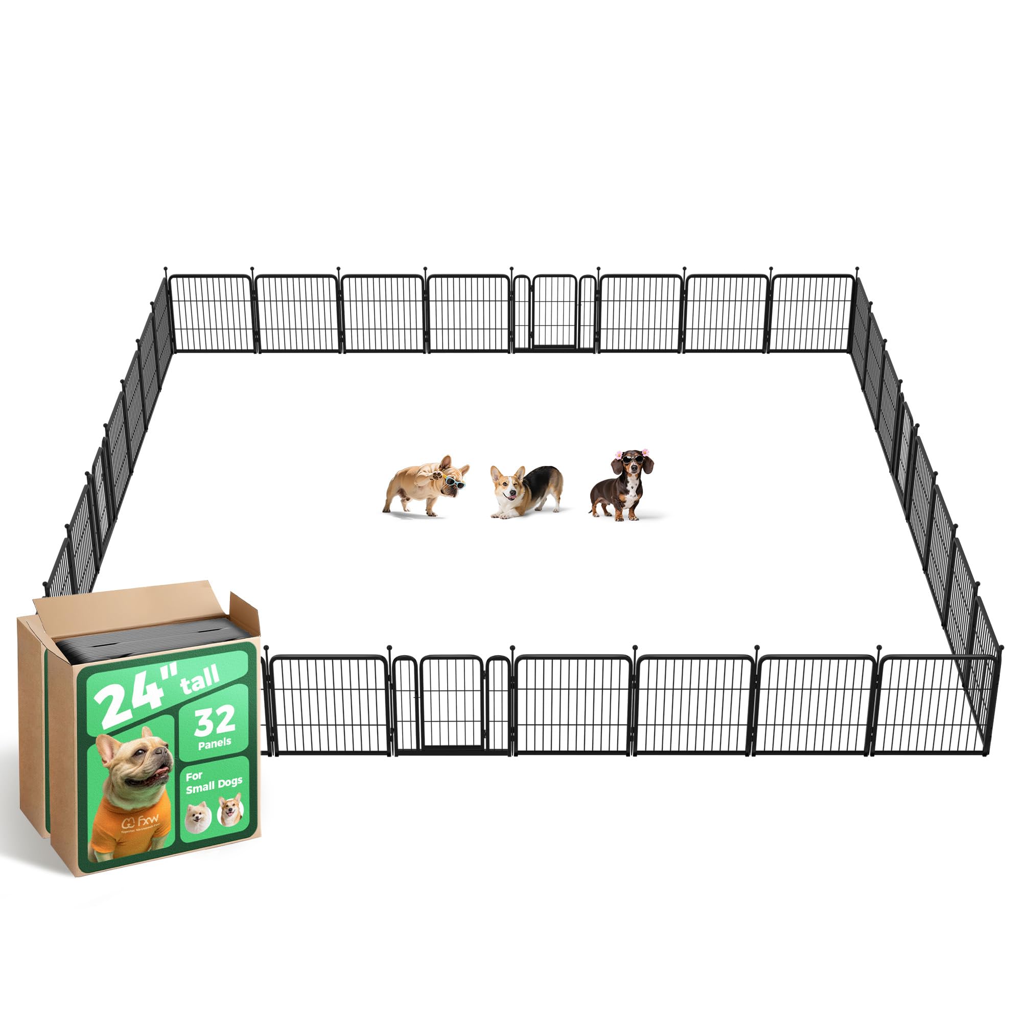 FXW Rollick Dog Playpen, Indoor, Yard & RV Camping