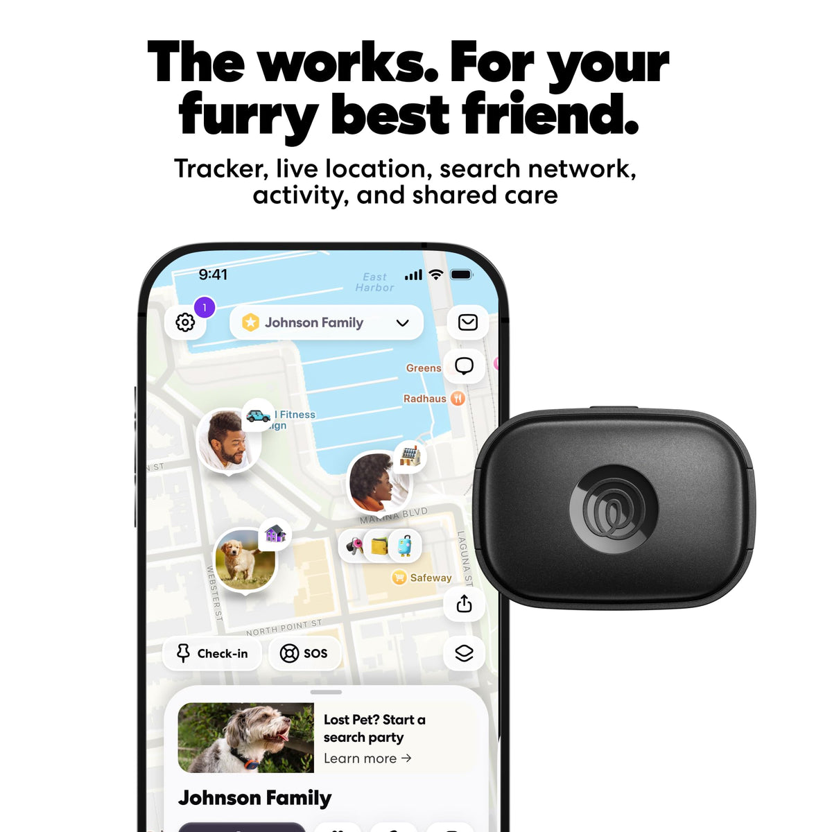 Pet GPS Tracker with Live Tracking & Escape Alerts