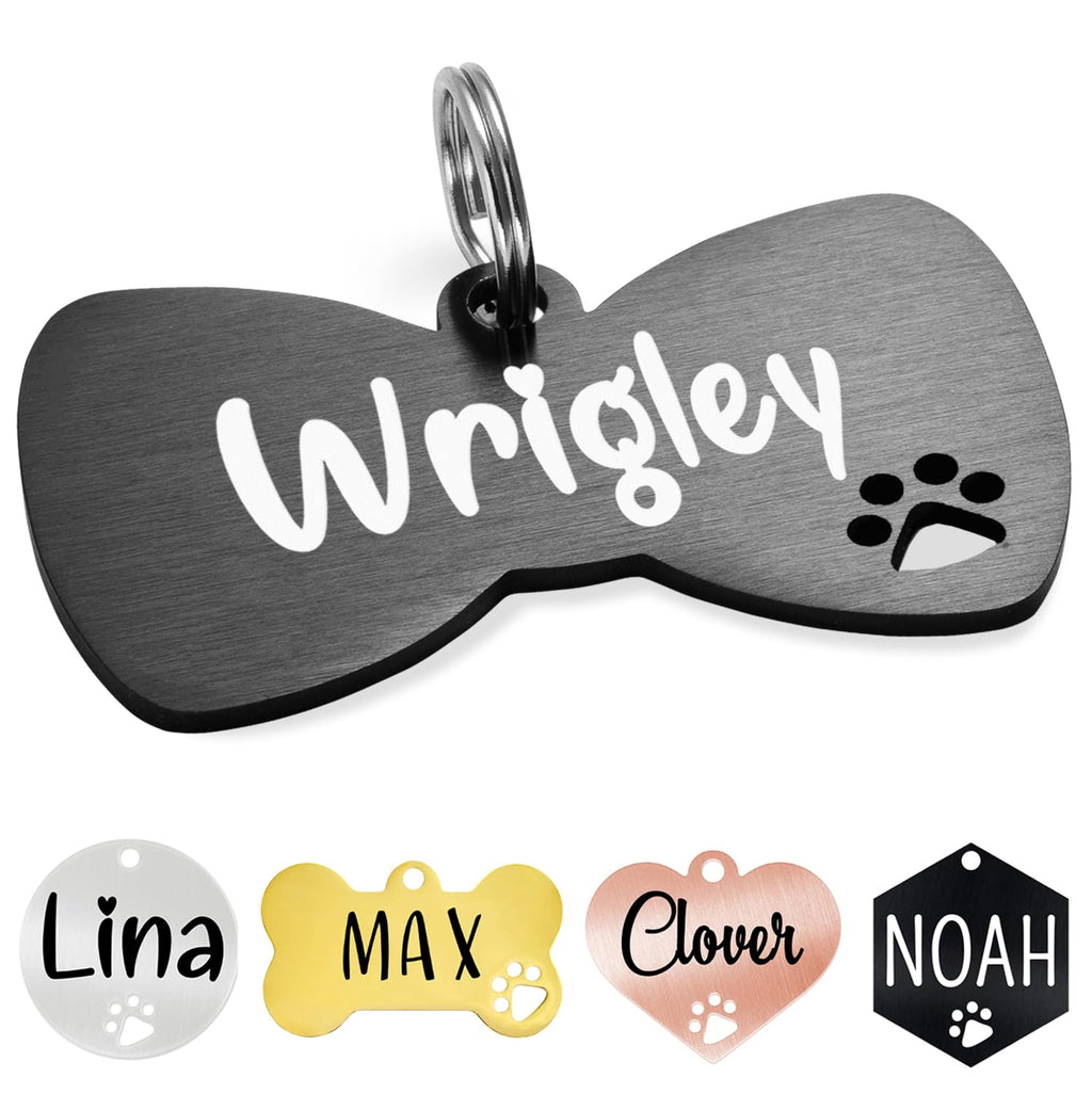 Ultra Joys Custom Personalized Bone Dog ID Tag for Pets