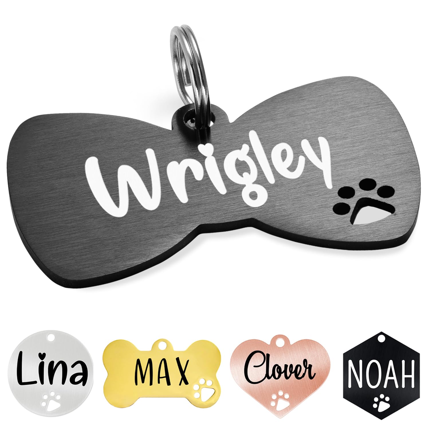 Ultra Joys Custom Personalized Bone Dog ID Tag for Pets