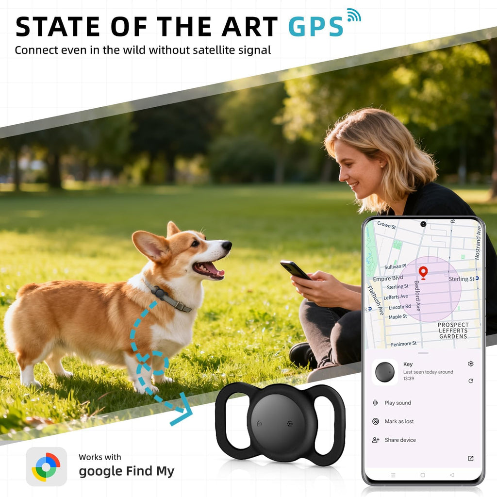 Subscription-Free GPS Tracking Collar 2-Pack