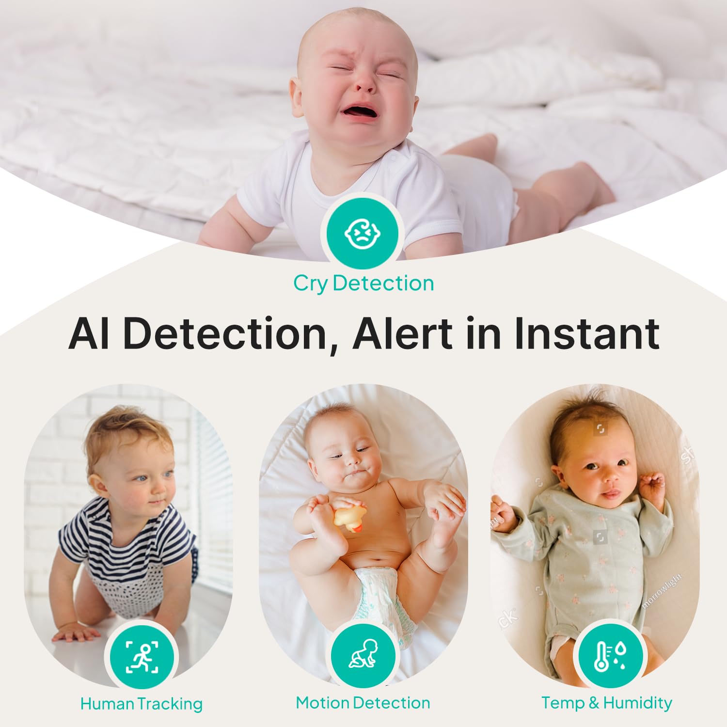 2K Indoor Pet Camera with AI Detection & Two-Way Audio