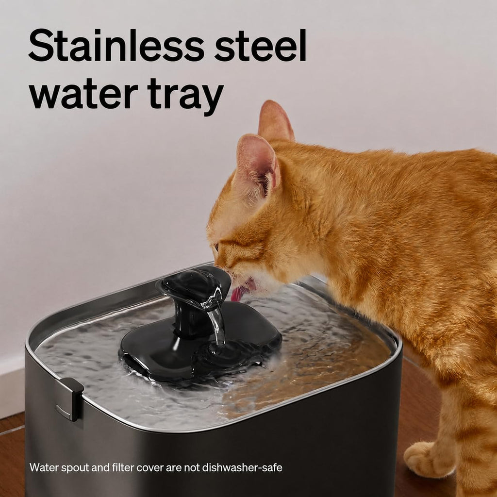 Smart 3L Stainless Steel Pet Water Fountain with App Monitoring