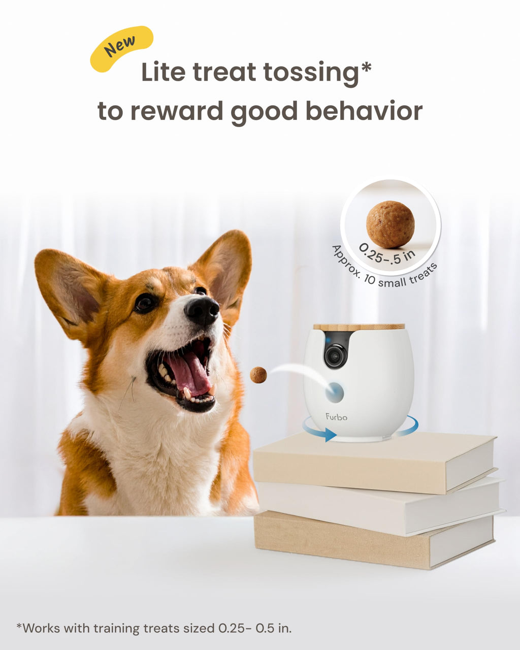 360° 2K Pet Camera with Treat Dispenser & Two-Way Audio