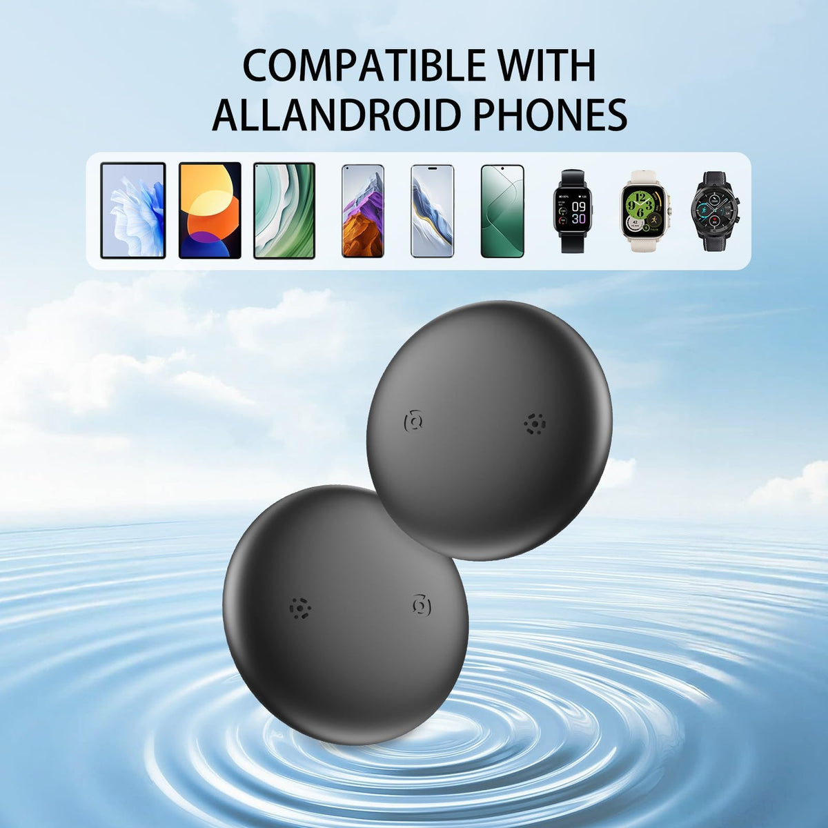 Subscription-Free GPS Tracking Collar 2-Pack