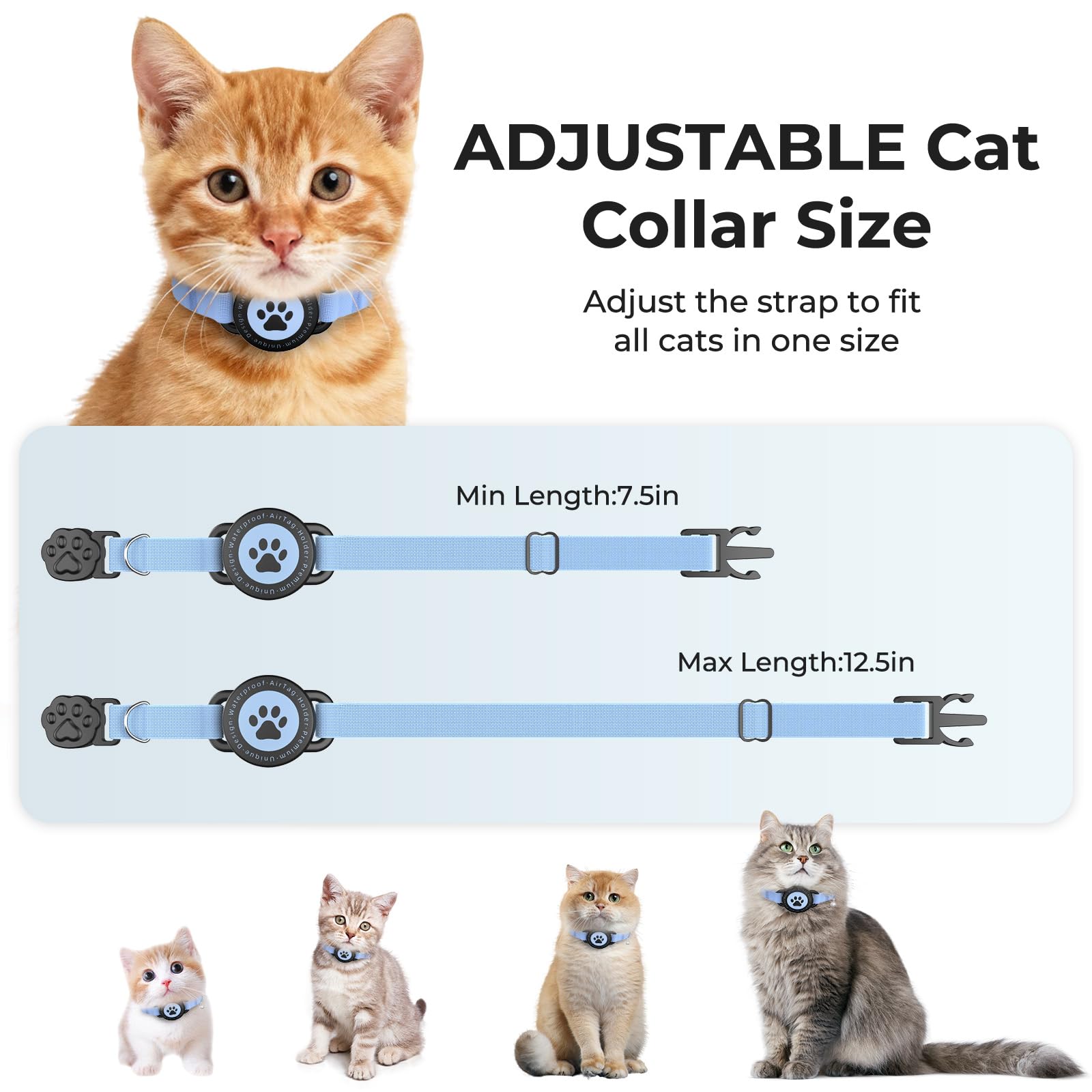 Cat GPS Tracking Collar (iOS & Android), Bluetooth