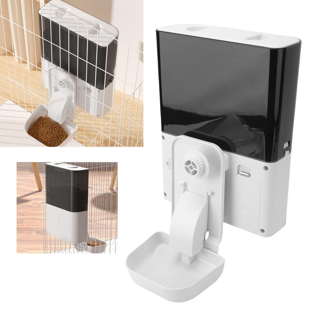 banapoy Hanging Automatic Pet Feeder, Timed Cage Mount Food Dispenser