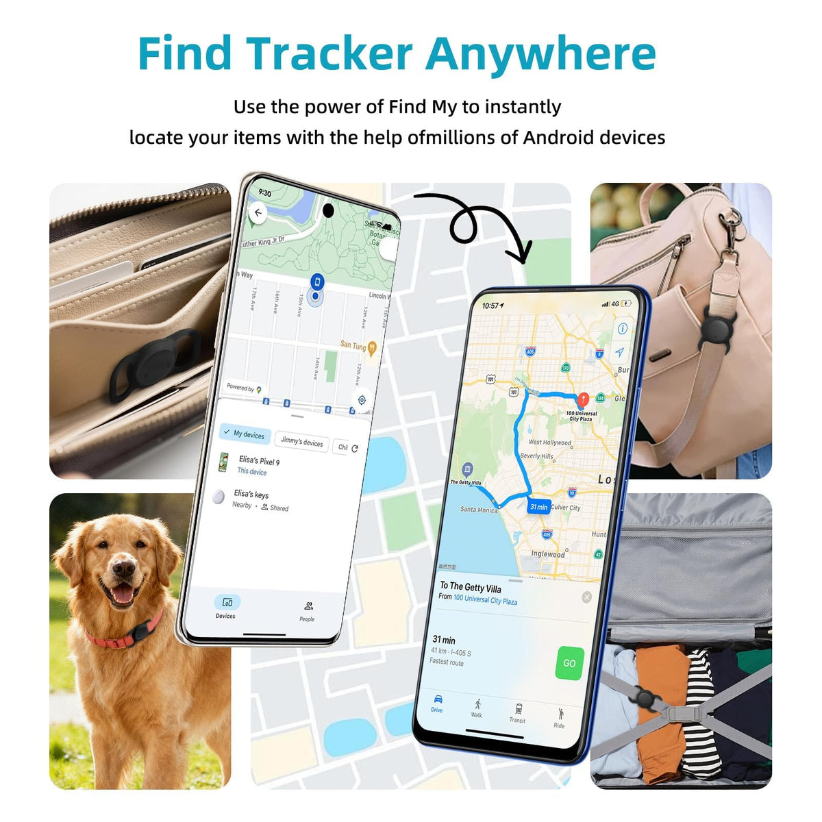 Subscription-Free GPS Tracking Collar 2-Pack