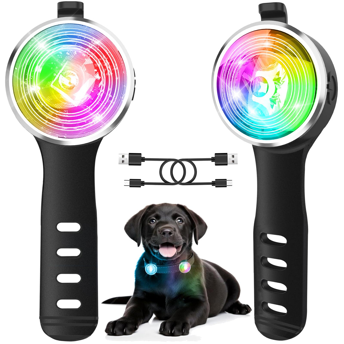 Rechargeable 8-Mode Dog Collar Safety Light