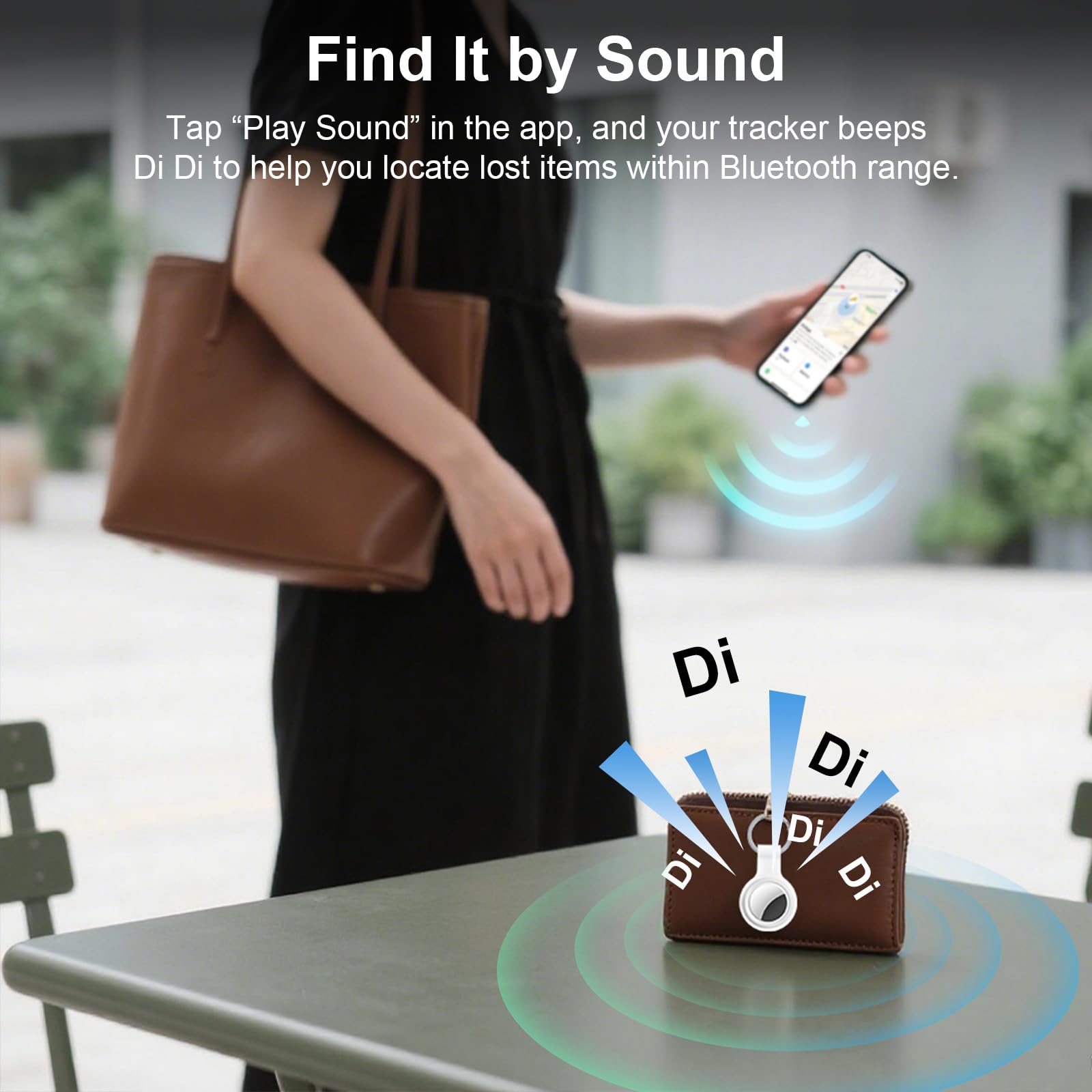 Tracker Tags-2 Pack Item Finder Compatible with Apple Find My (iOS Only)