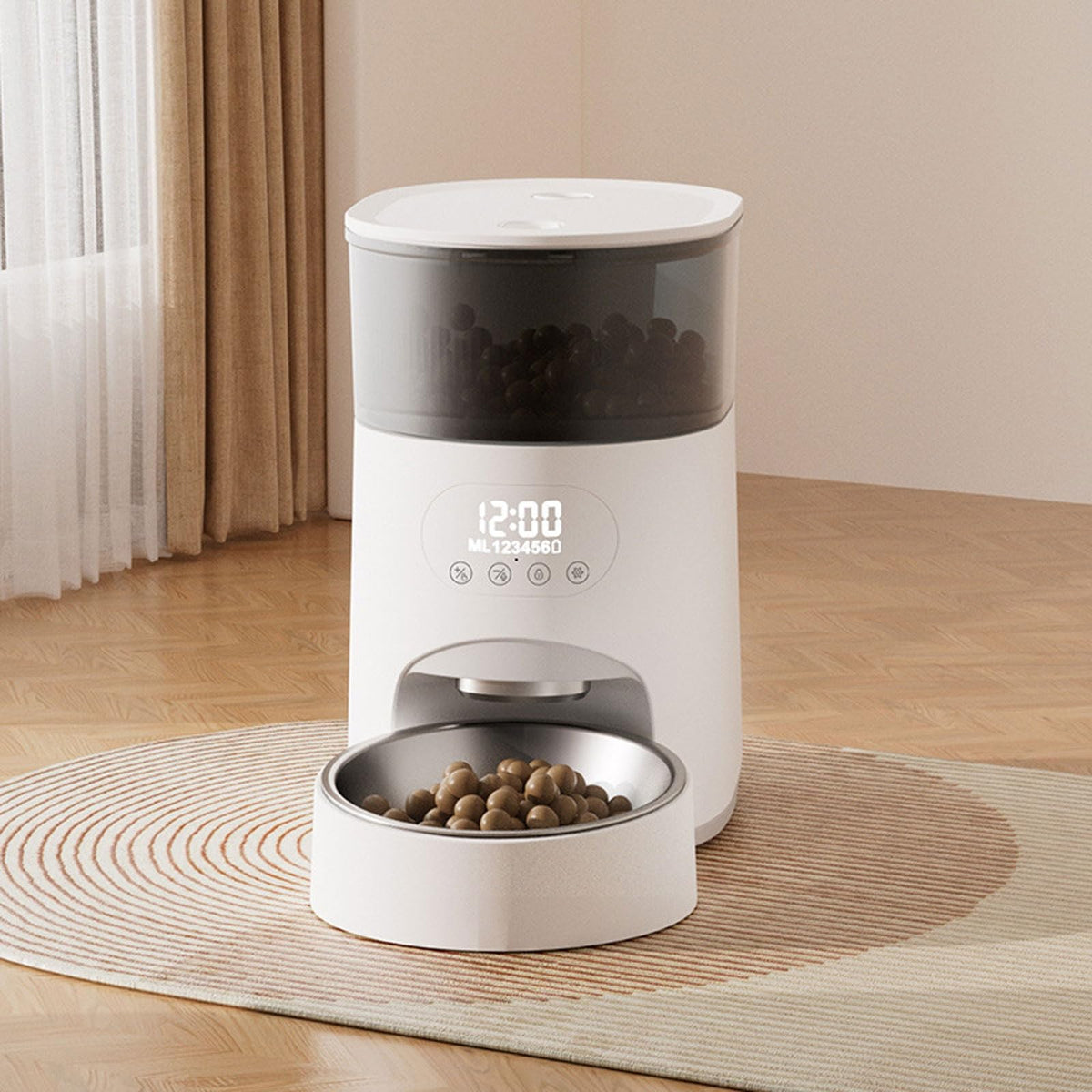 2-Pack 4L Automatic Smart Pet Feeders for Cats & Dogs