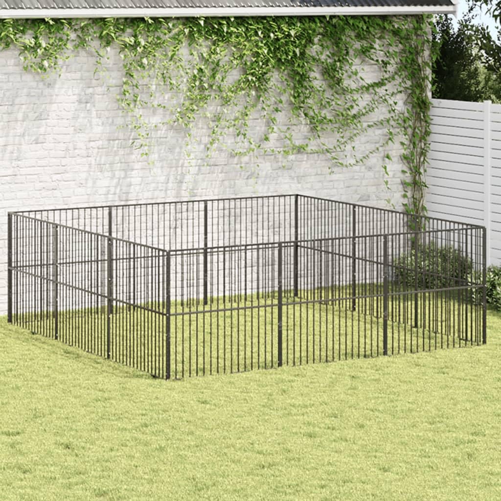 12-Panel Heavy-Duty Outdoor Dog Playpen