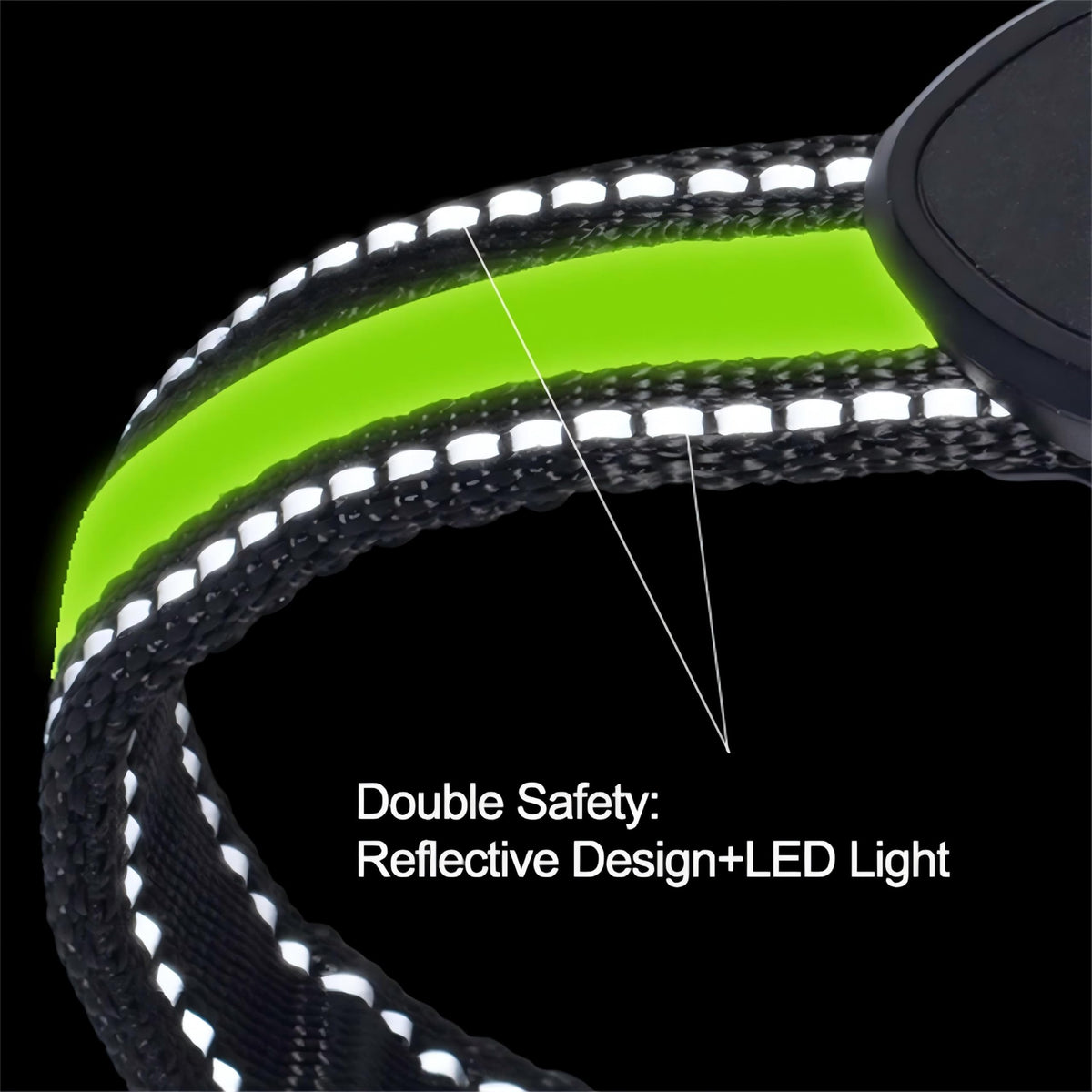 Rechargeable LED Heart Pet Collar