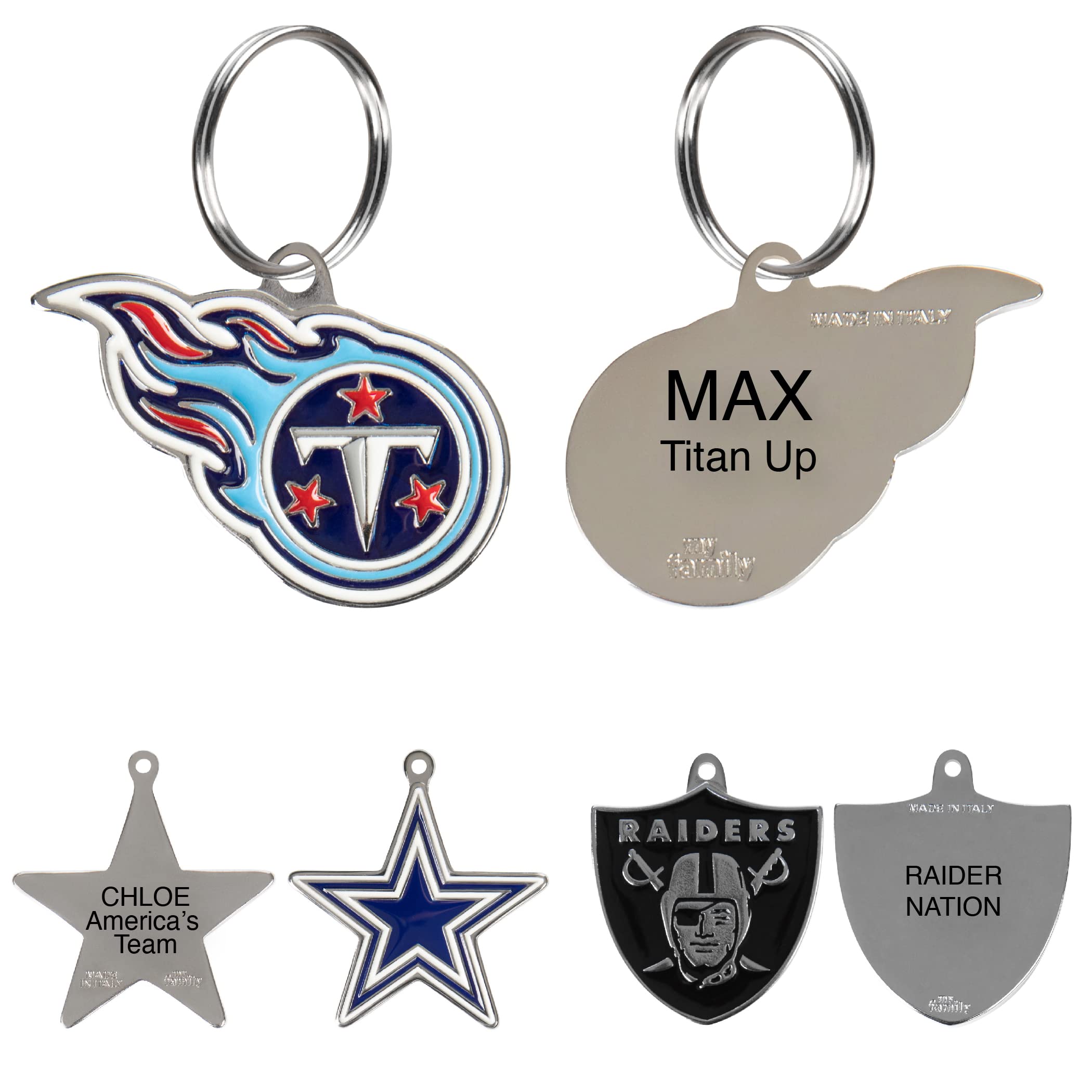 Personalized Pet ID Tag with Team Logo