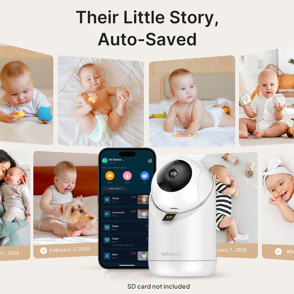 2K Indoor Pet Camera with AI Detection & Two-Way Audio