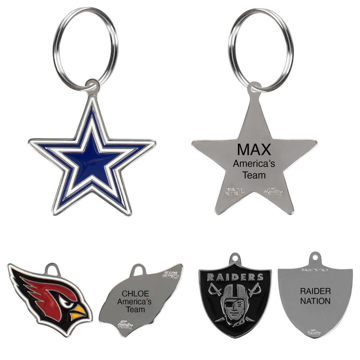 Personalized Pet ID Tag with Team Logo