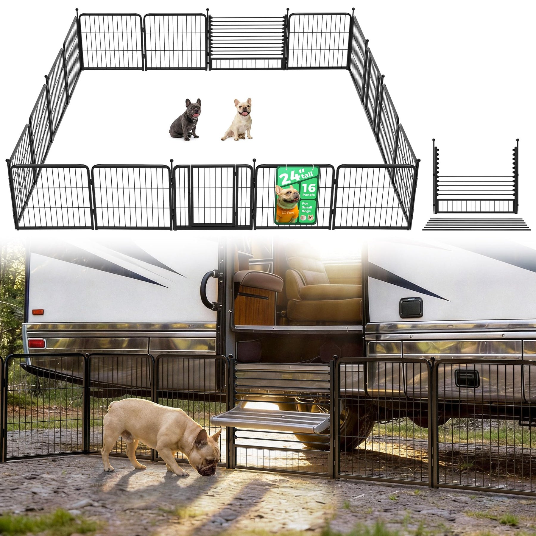 FXW Instant Dog Playpen, RV Camping, Outdoor & Yard