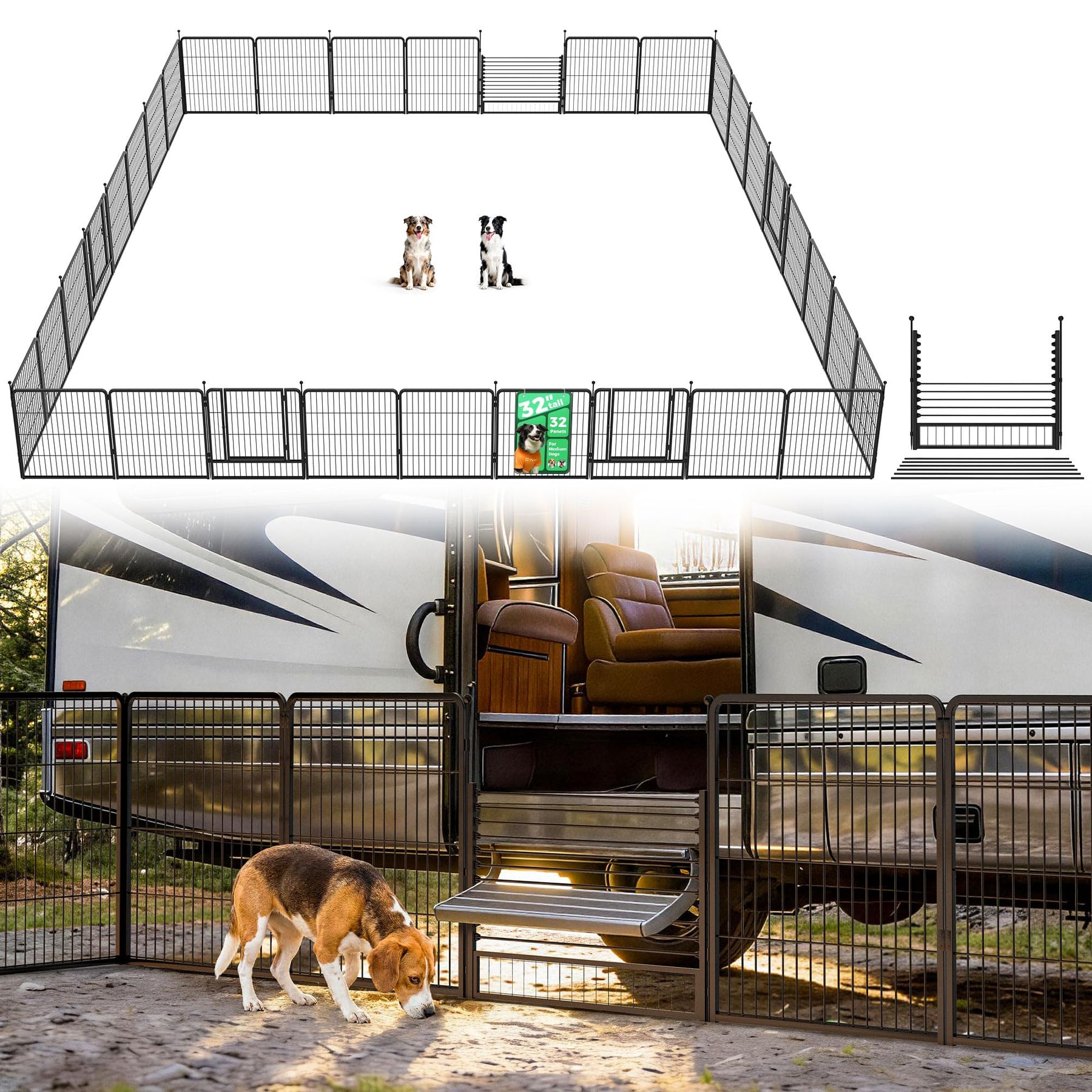 FXW Instant Dog Playpen, RV Camping, Outdoor & Yard