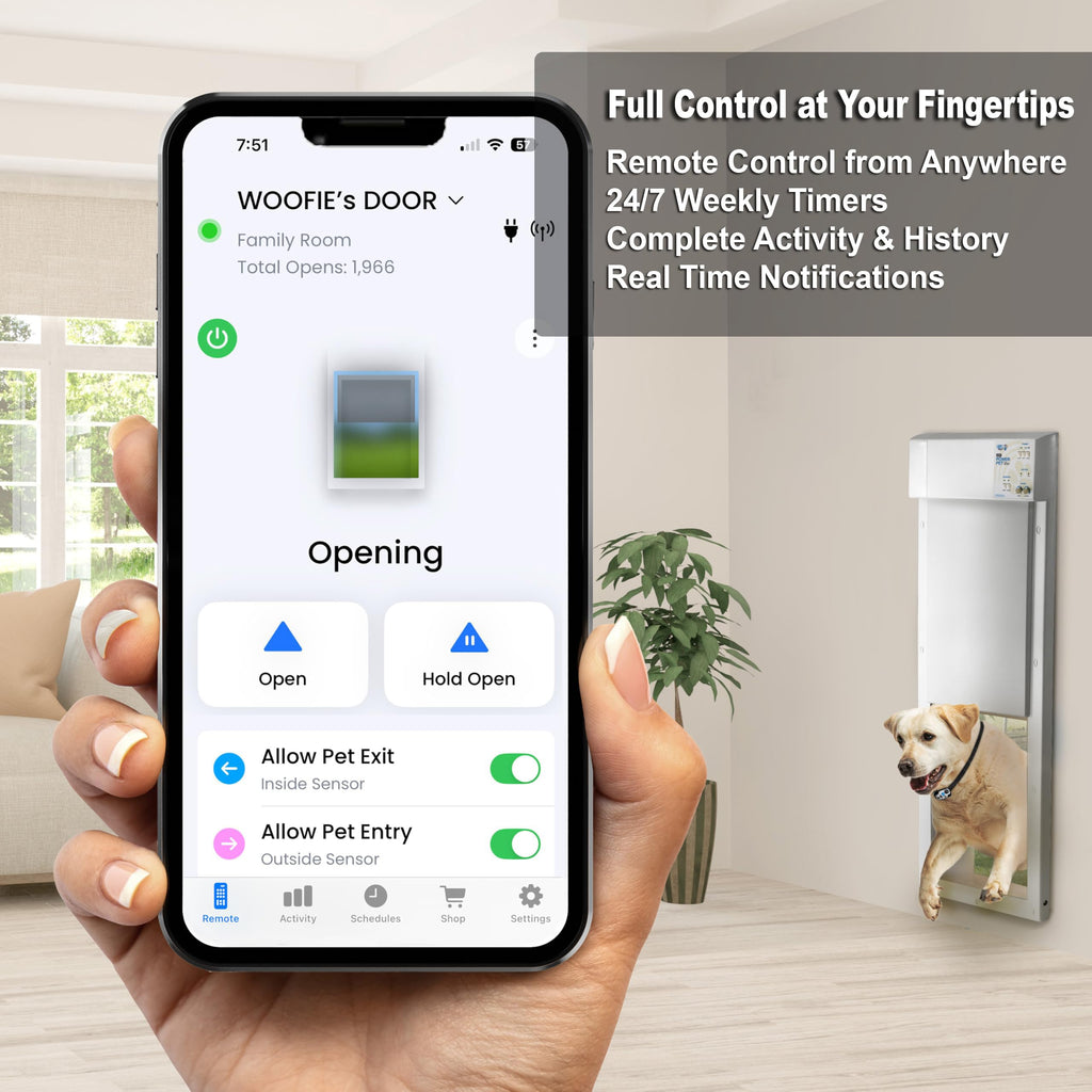WiFi Automatic Electronic Pet Door with App Control