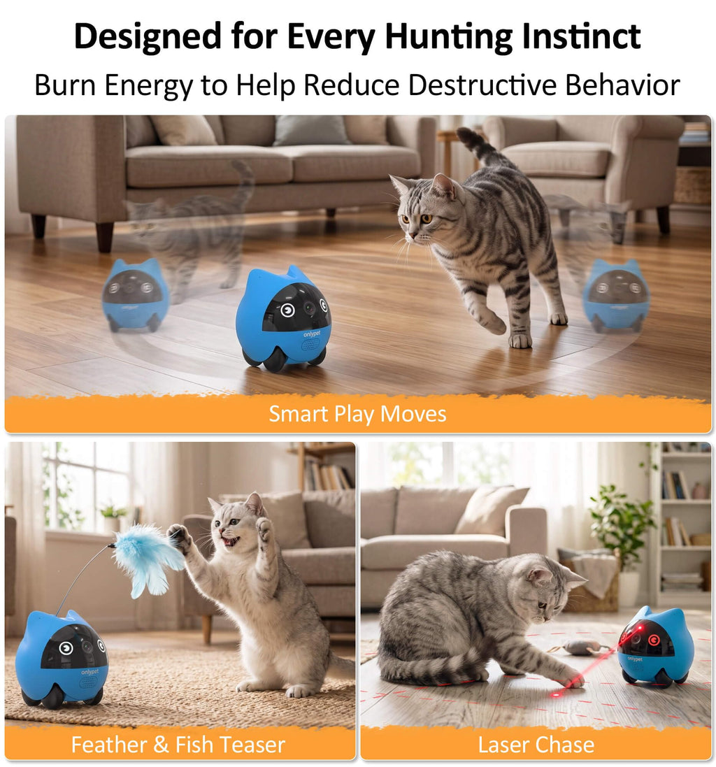 AI Pet Camera Robot with App Control