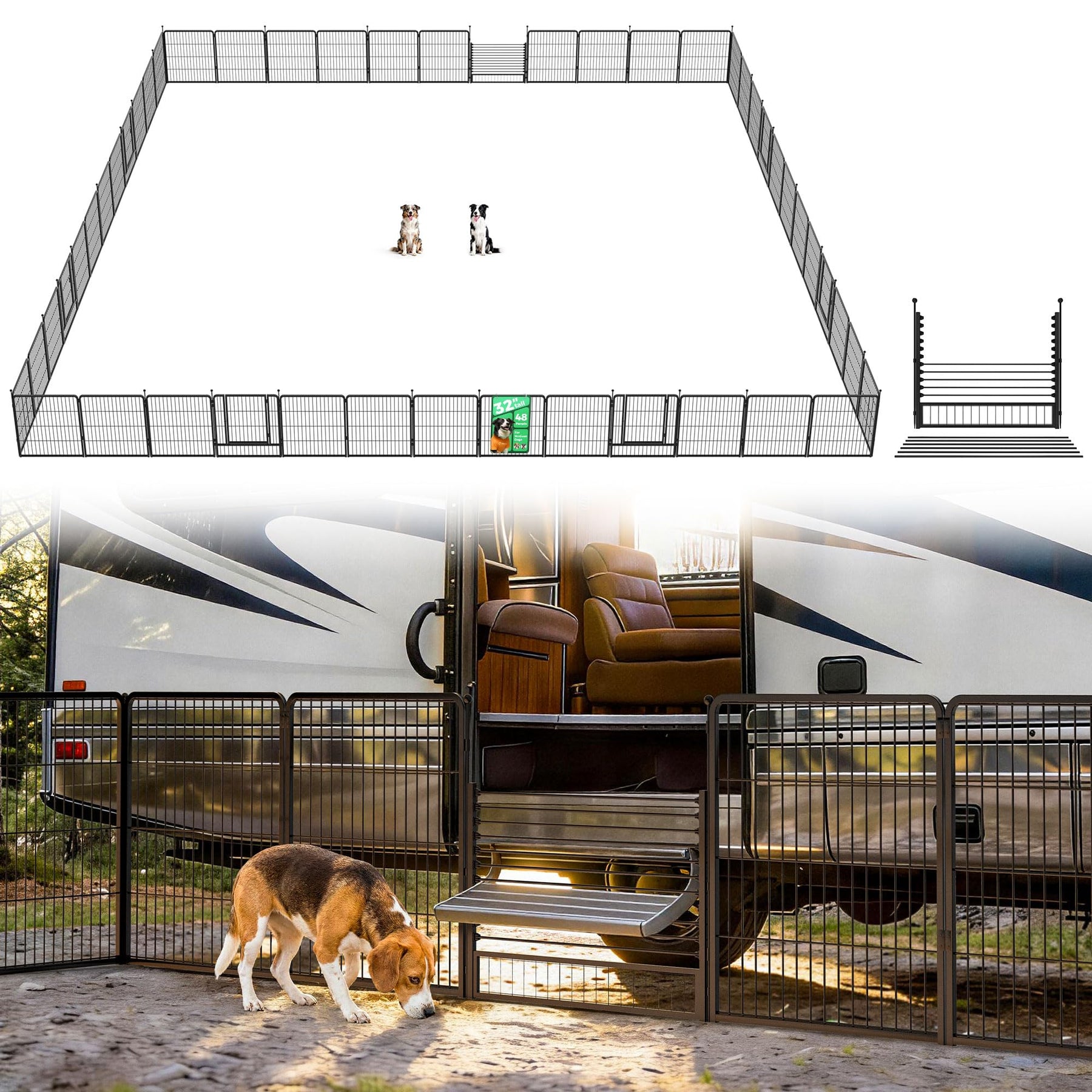 FXW Instant Dog Playpen, RV Camping, Outdoor & Yard