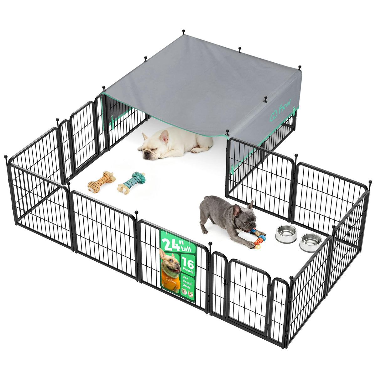 FXW Rollick Dog Playpen, Indoor, Yard & RV Camping