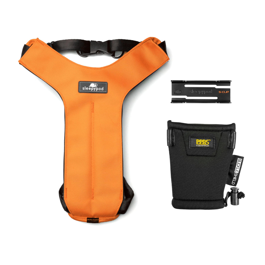 Sleepypod® Clickit Sport, Crash-Tested Dog Car Harness, Orange Dream, M