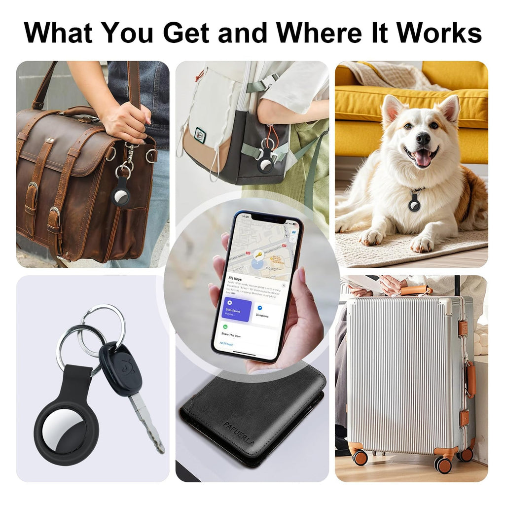 Tracker Tags-2 Pack Item Finder Compatible with Apple Find My (iOS Only)