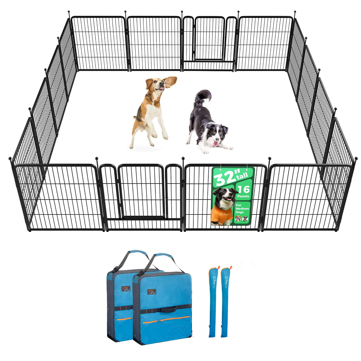 FXW Rollick Dog Playpen, Indoor, Yard & RV Camping