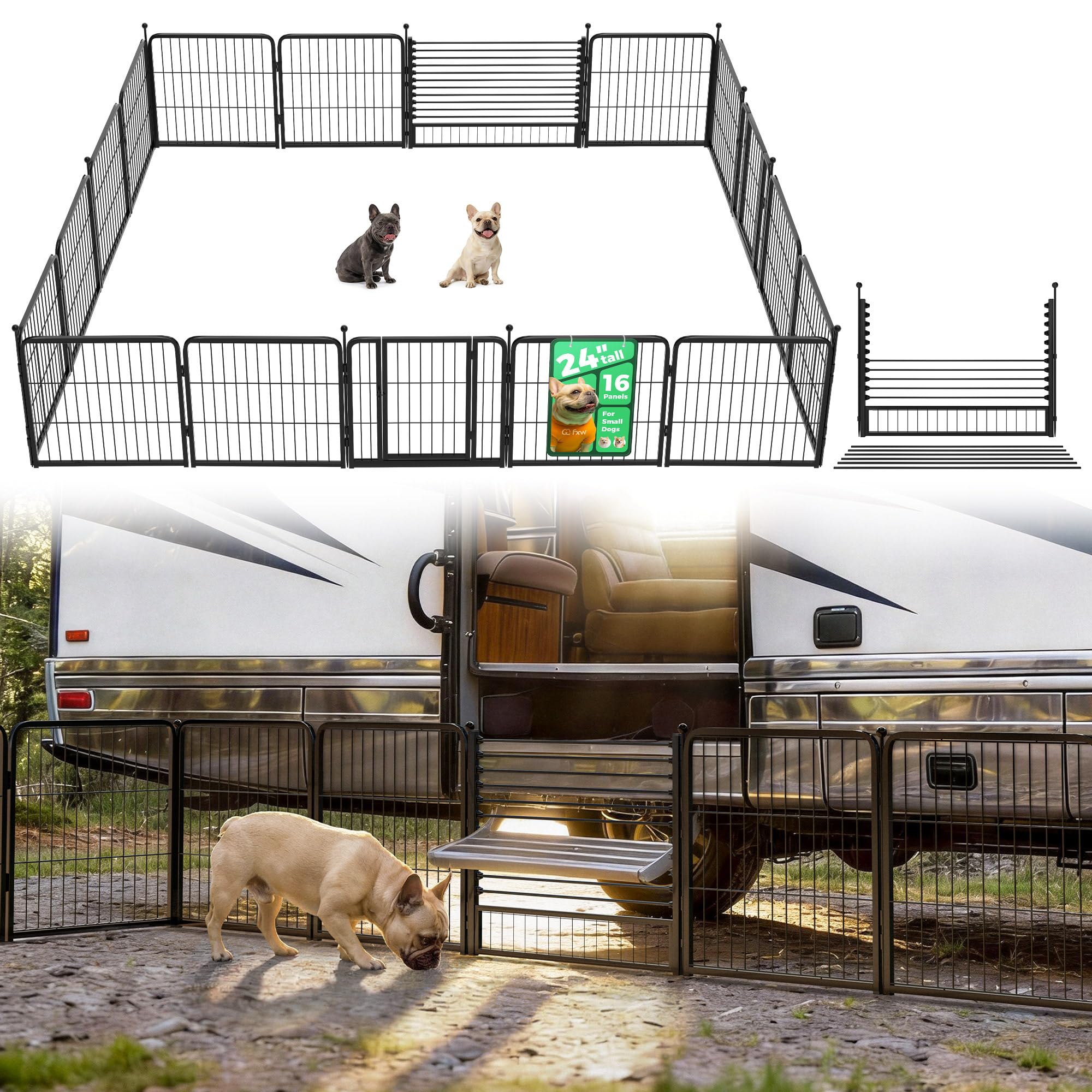 FXW Instant Dog Playpen, RV Camping, Outdoor & Yard