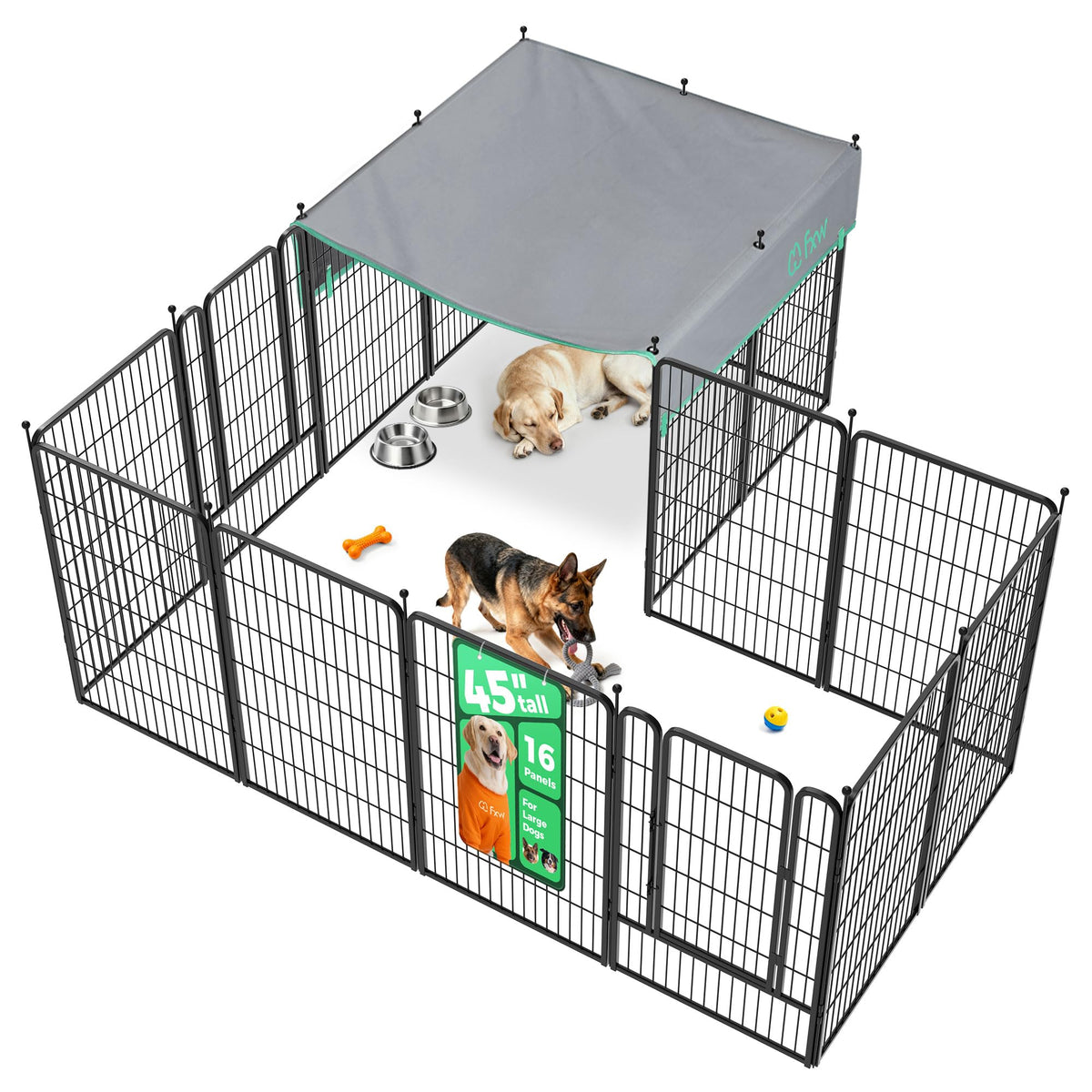FXW Rollick Dog Playpen, Indoor, Yard & RV Camping