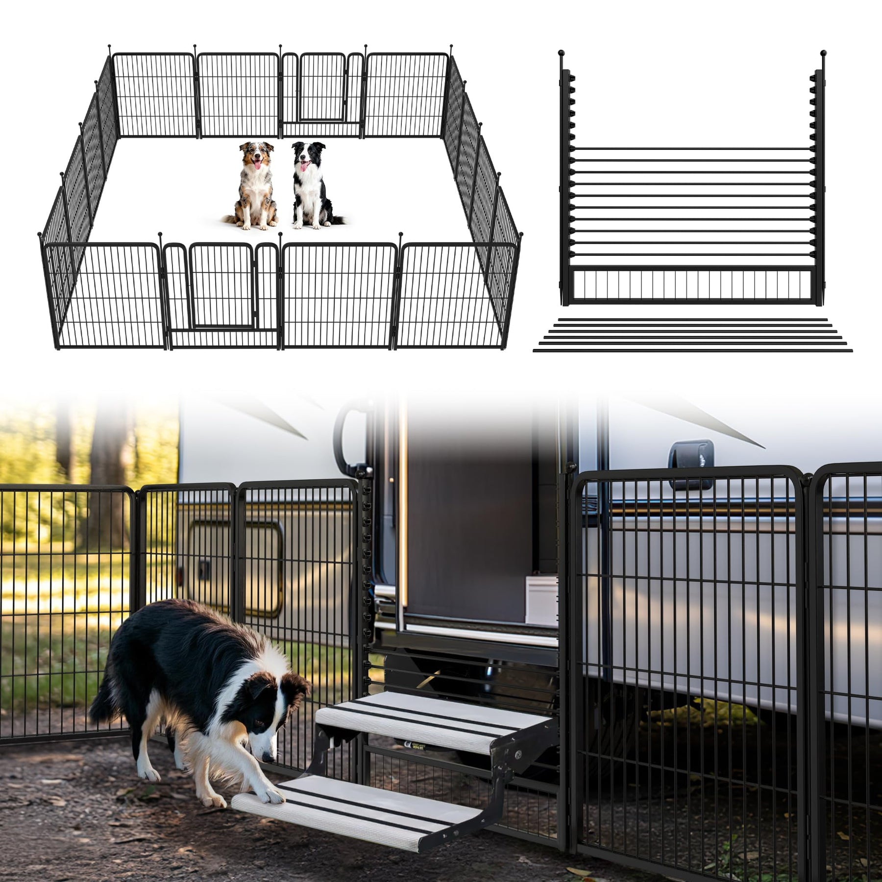 FXW Rollick Dog Playpen, Indoor, Yard & RV Camping