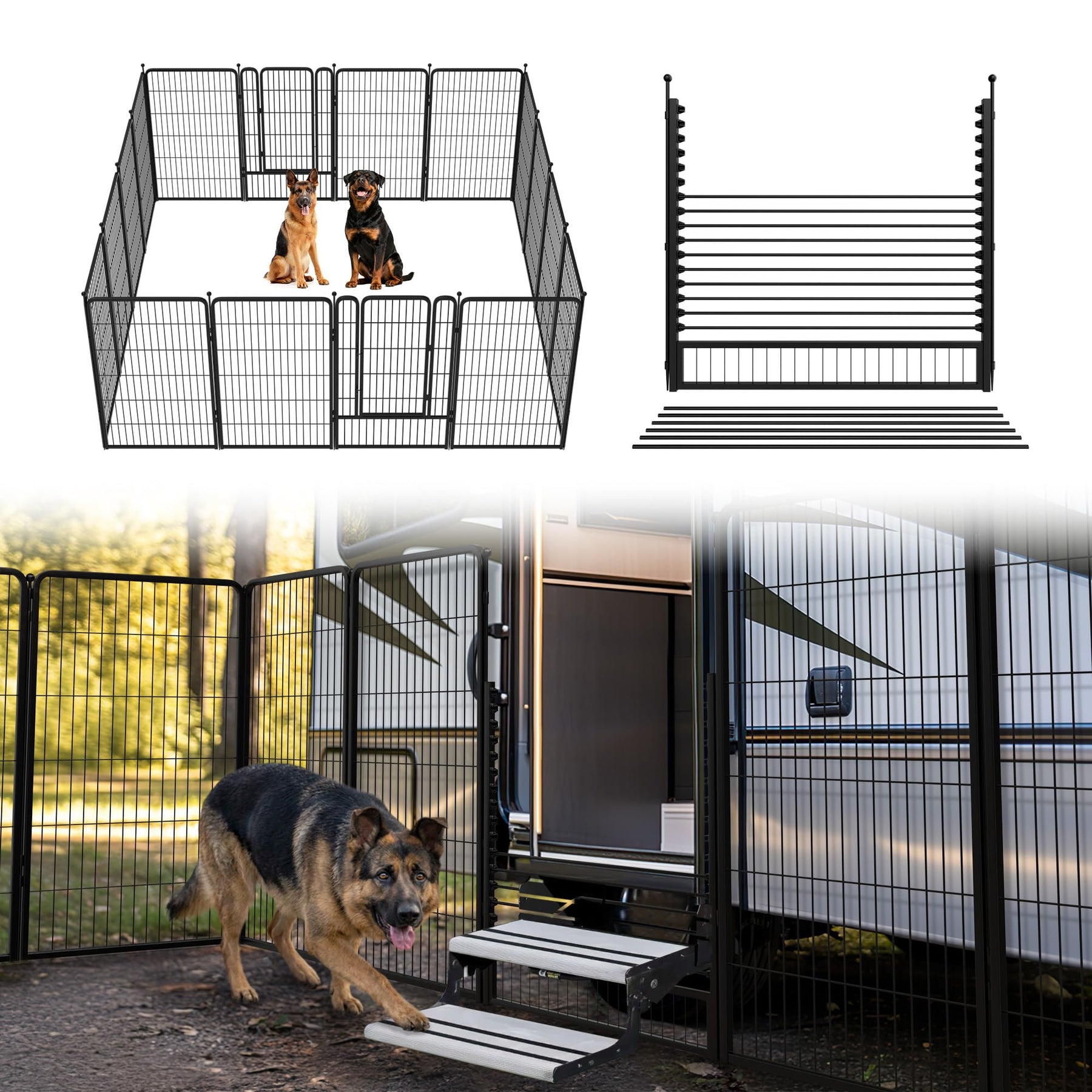 FXW Rollick Dog Playpen, Indoor, Yard & RV Camping