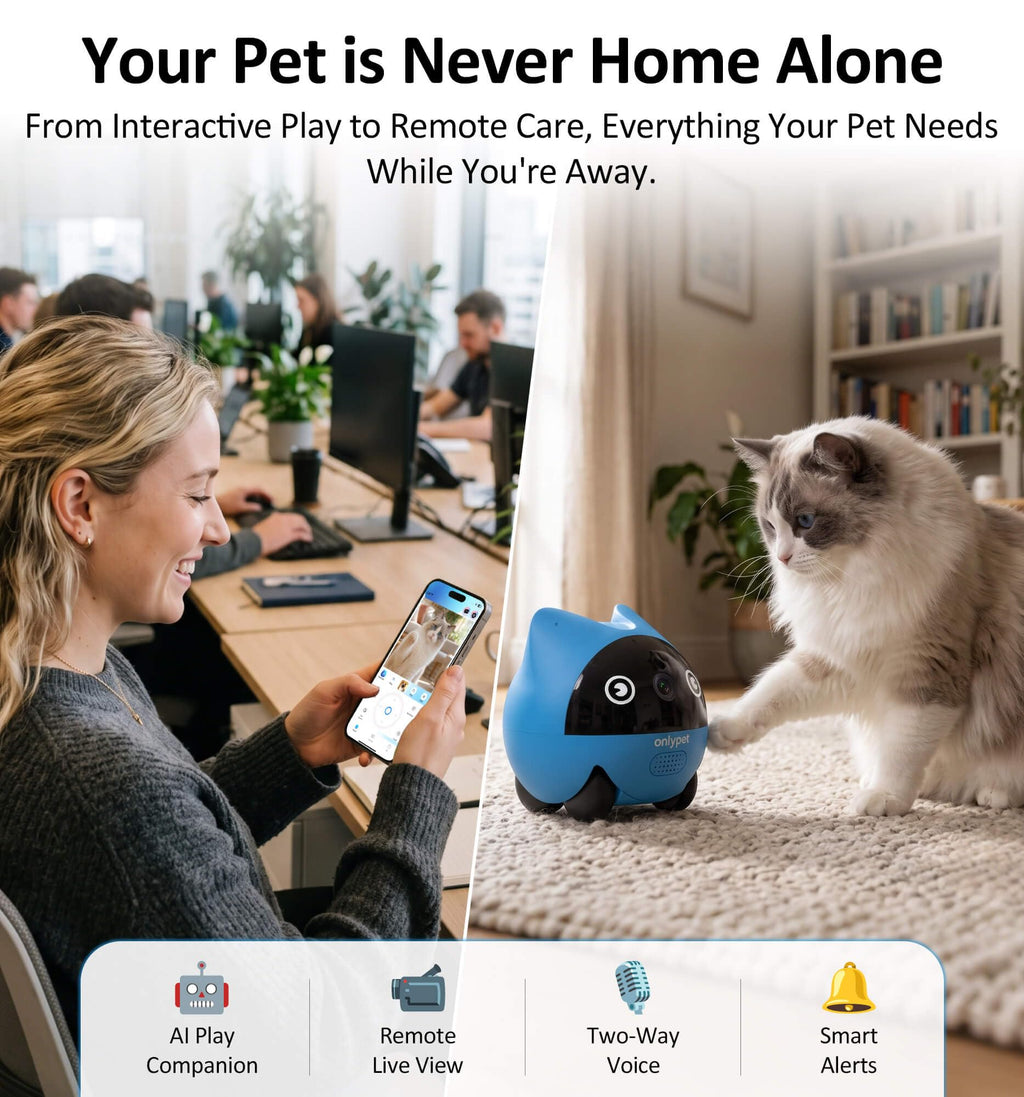 AI Pet Camera Robot with App Control