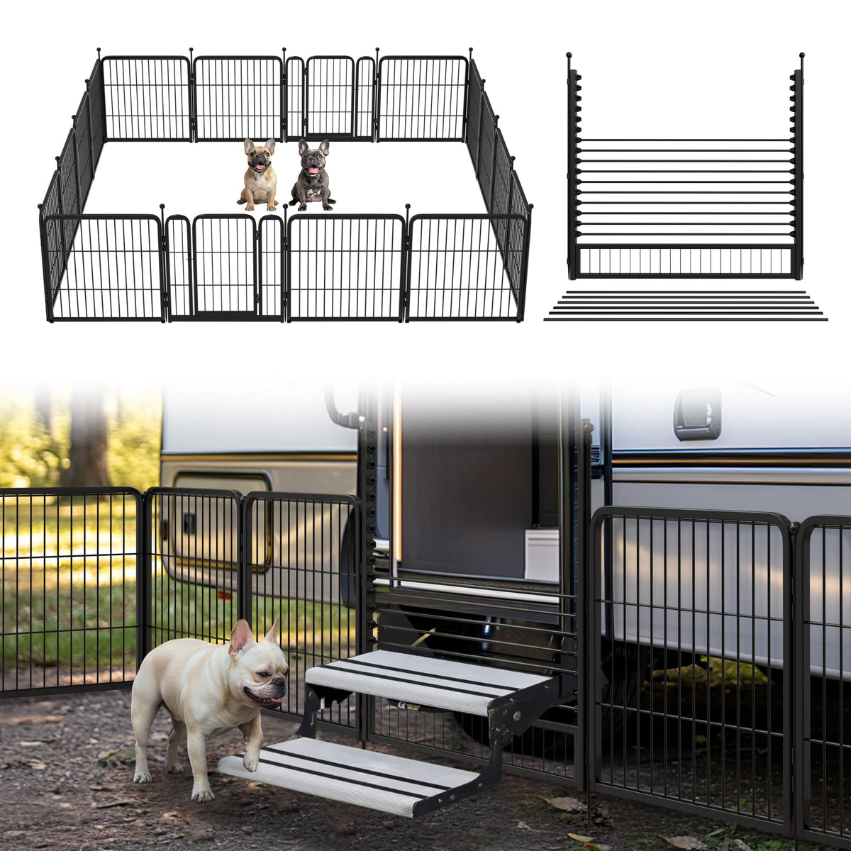FXW Rollick Dog Playpen, Indoor, Yard & RV Camping