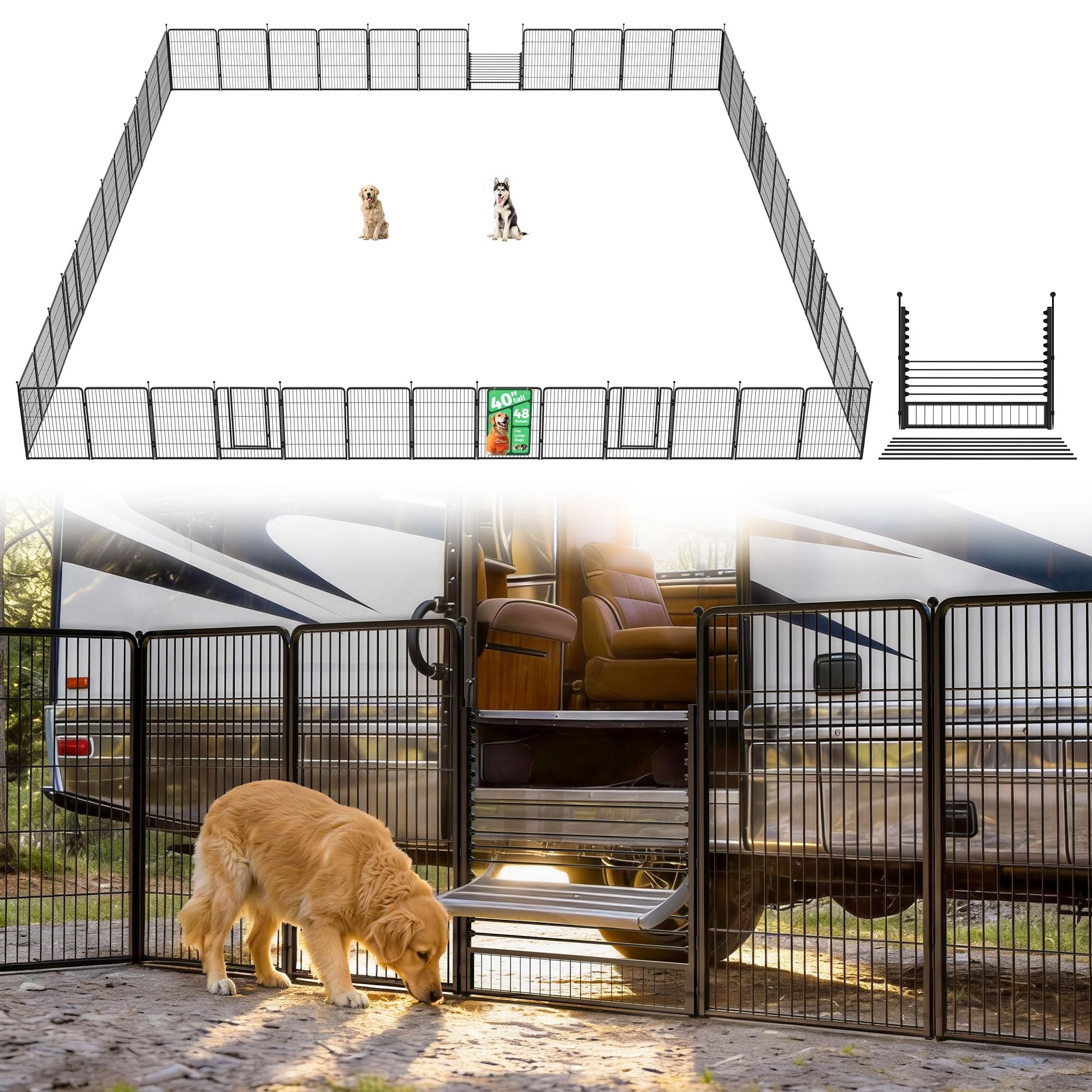 FXW Instant Dog Playpen, RV Camping, Outdoor & Yard