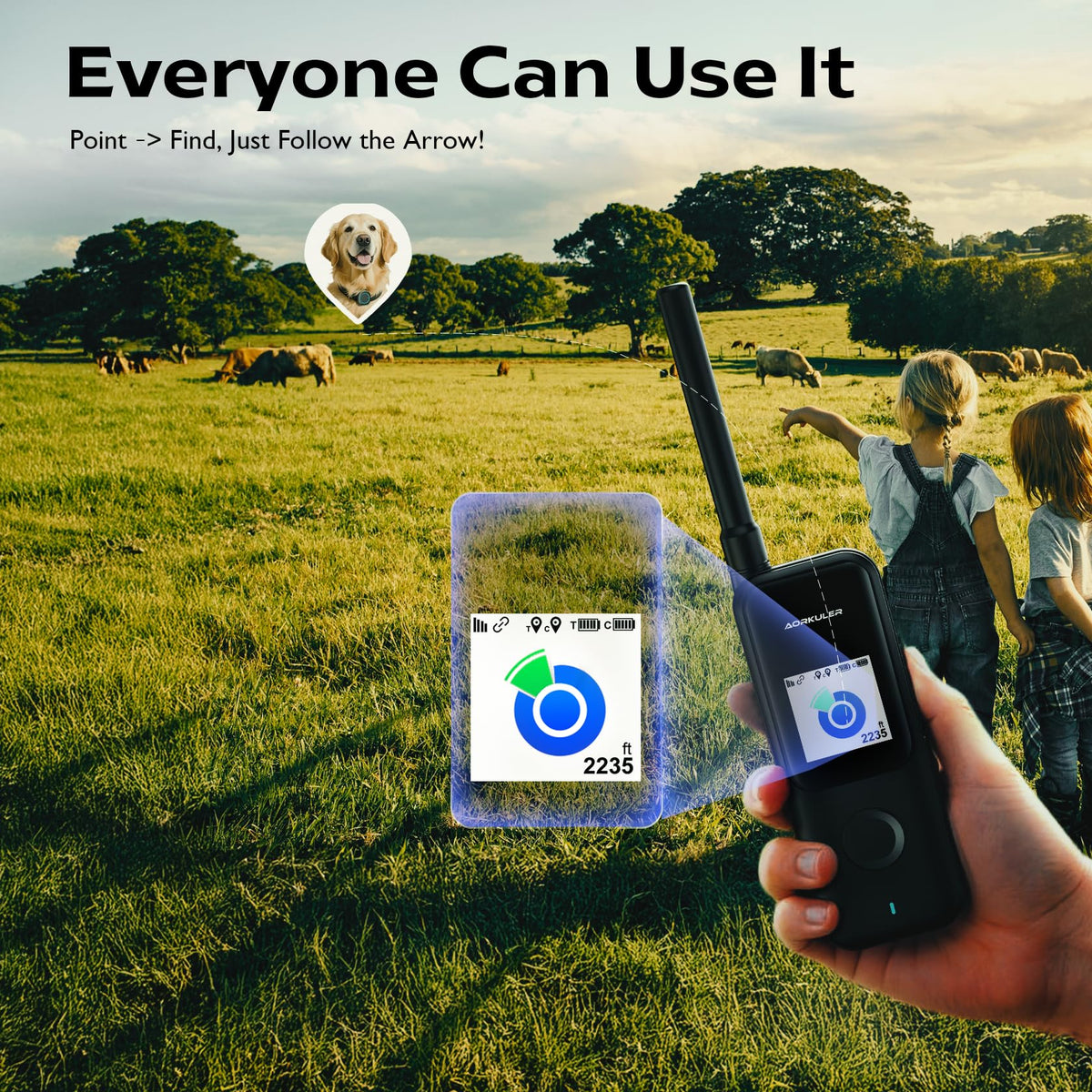 Subscription-Free GPS Dog Tracker for Off-Grid Areas
