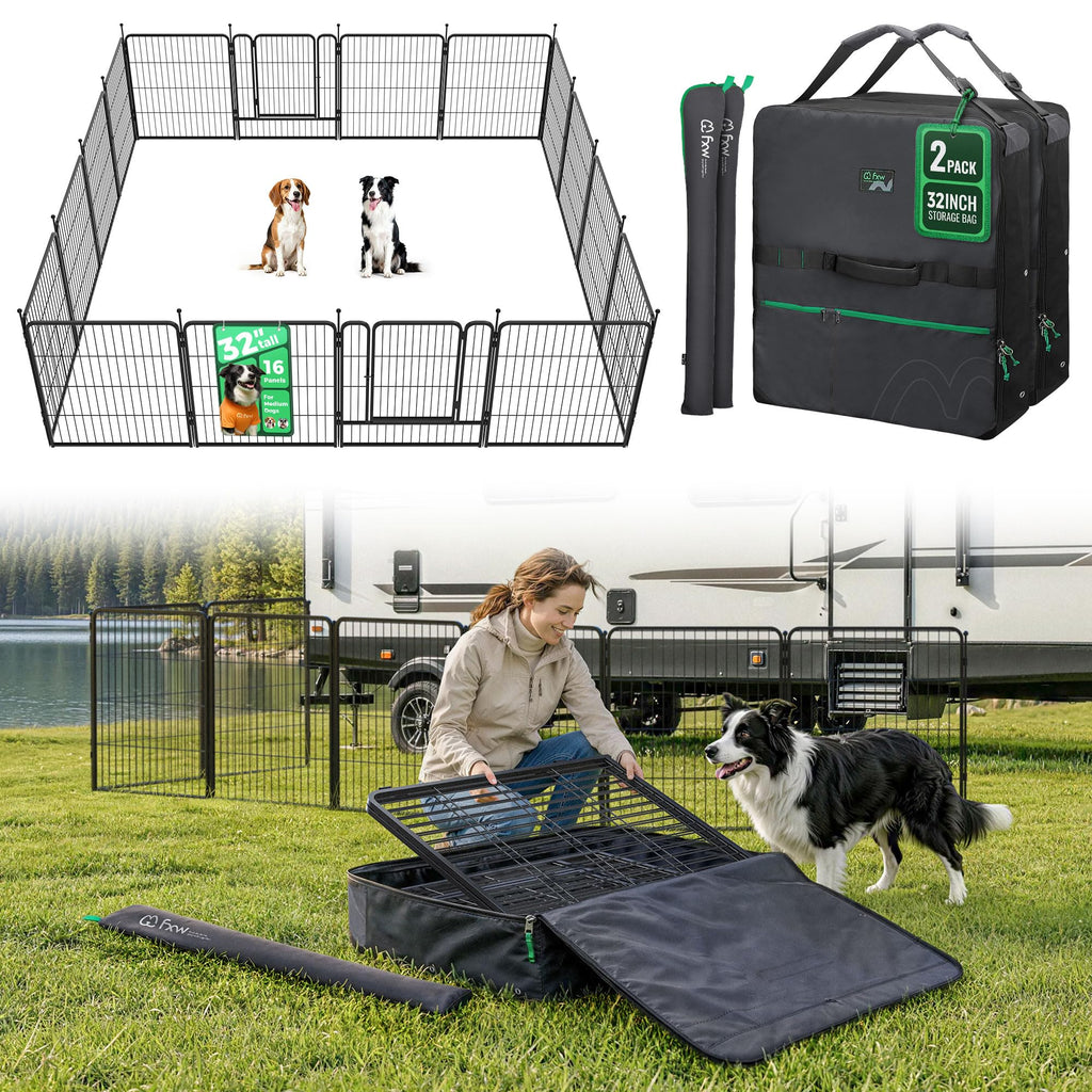 FXW Rollick Dog Playpen, Indoor, Yard & RV Camping
